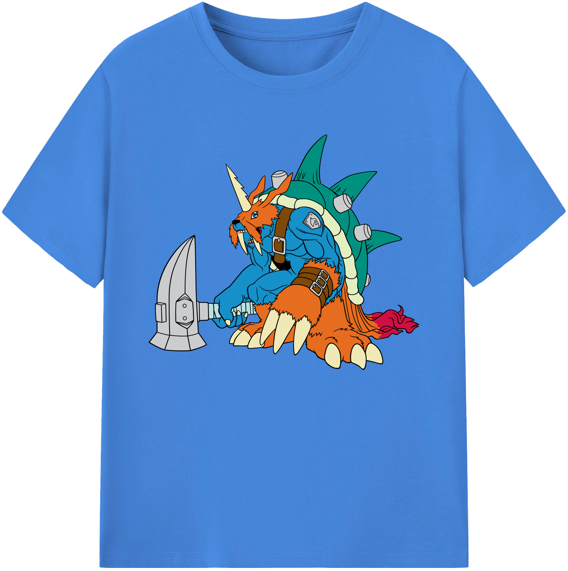 （画像用） Digimon デジタルモンスター/デジモン 綿100％ メンズ半袖Tシャツ｜肌触りやわらか＆通気性