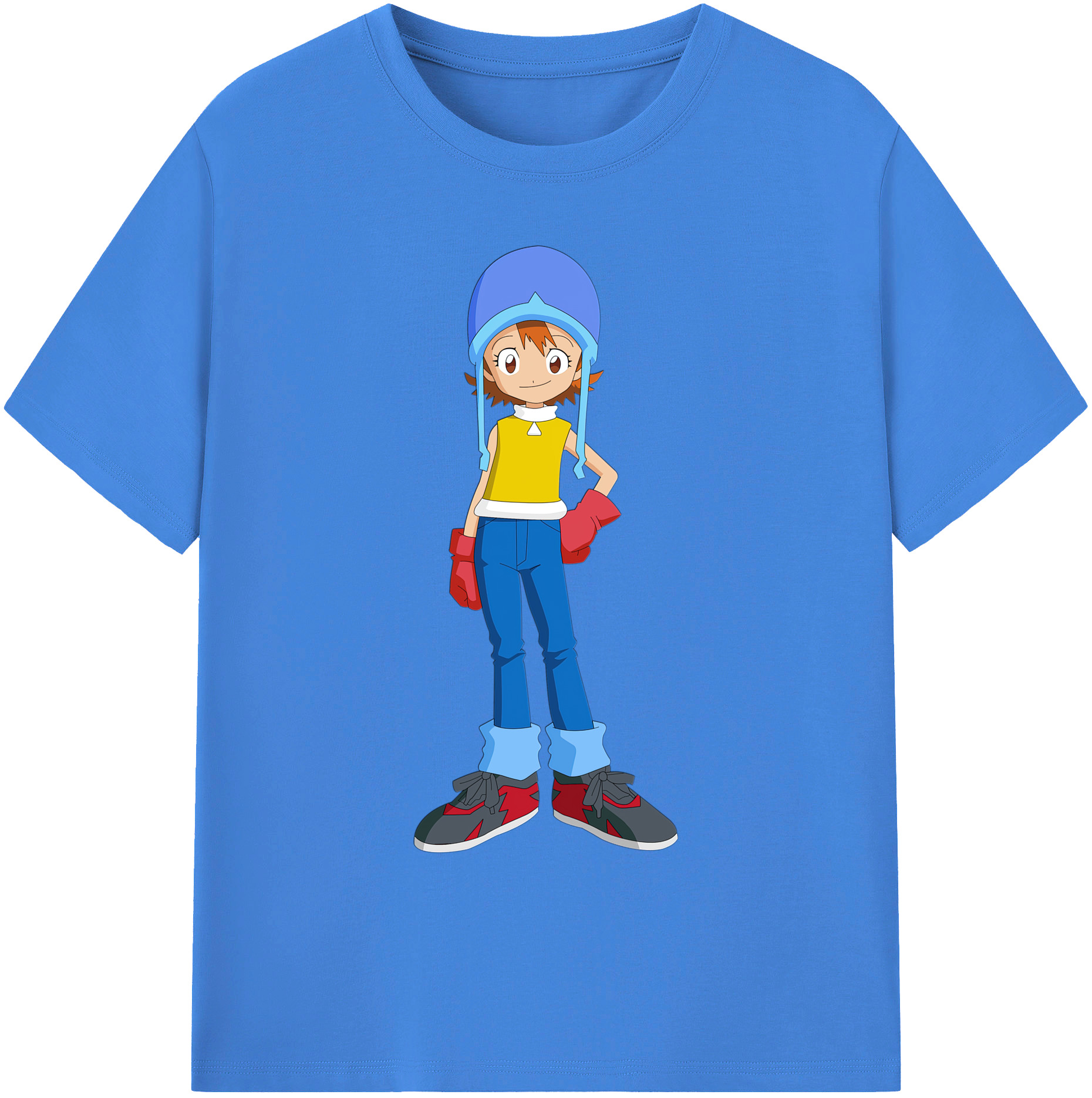 （画像用） Digimon デジタルモンスター/デジモン 綿100％ メンズ半袖Tシャツ｜肌触りやわらか＆通気性
