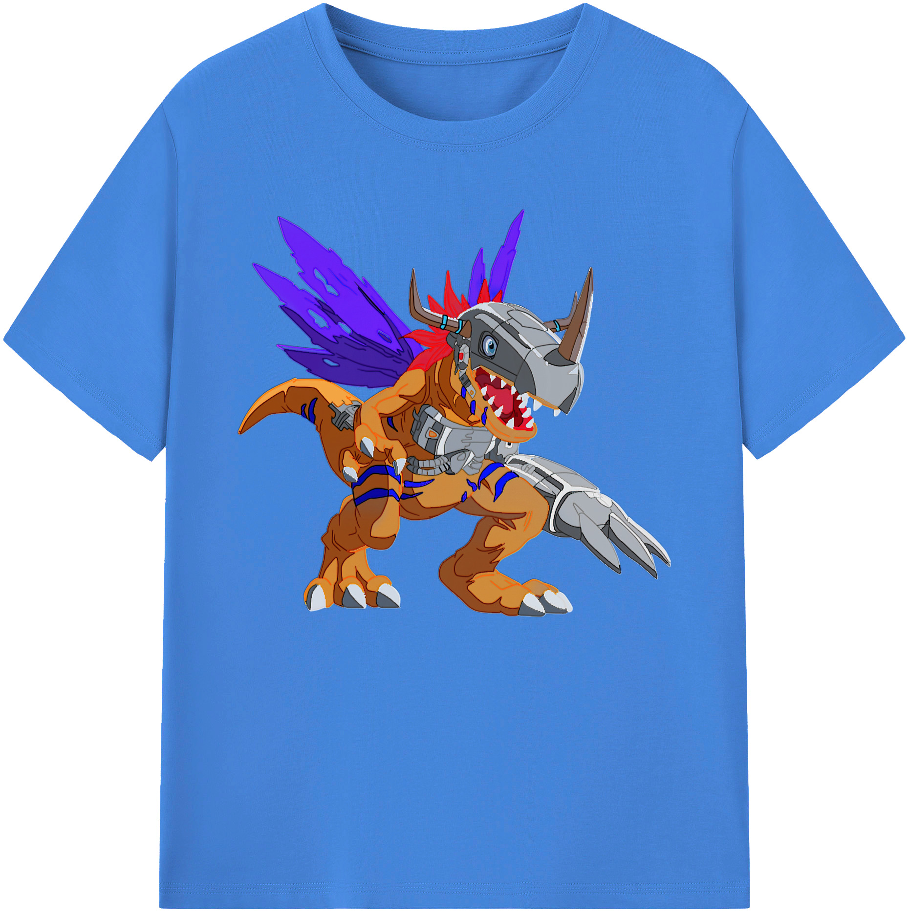 （画像用） Digimon デジタルモンスター/デジモン 綿100％ メンズ半袖Tシャツ｜肌触りやわらか＆通気性