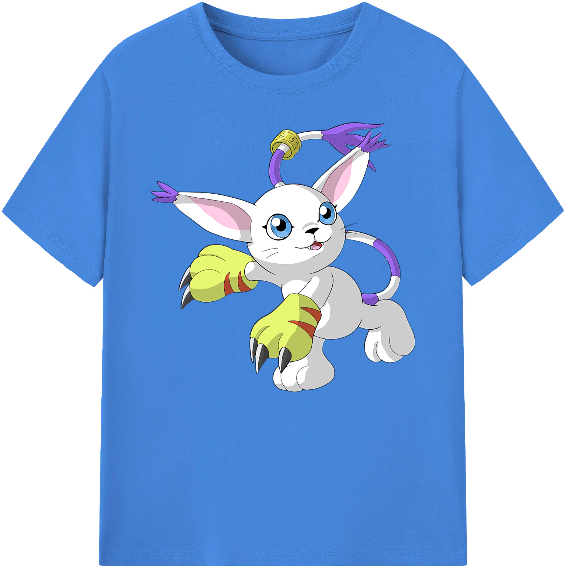 （画像用） Digimon デジタルモンスター/デジモン 綿100％ メンズ半袖Tシャツ｜肌触りやわらか＆通気性