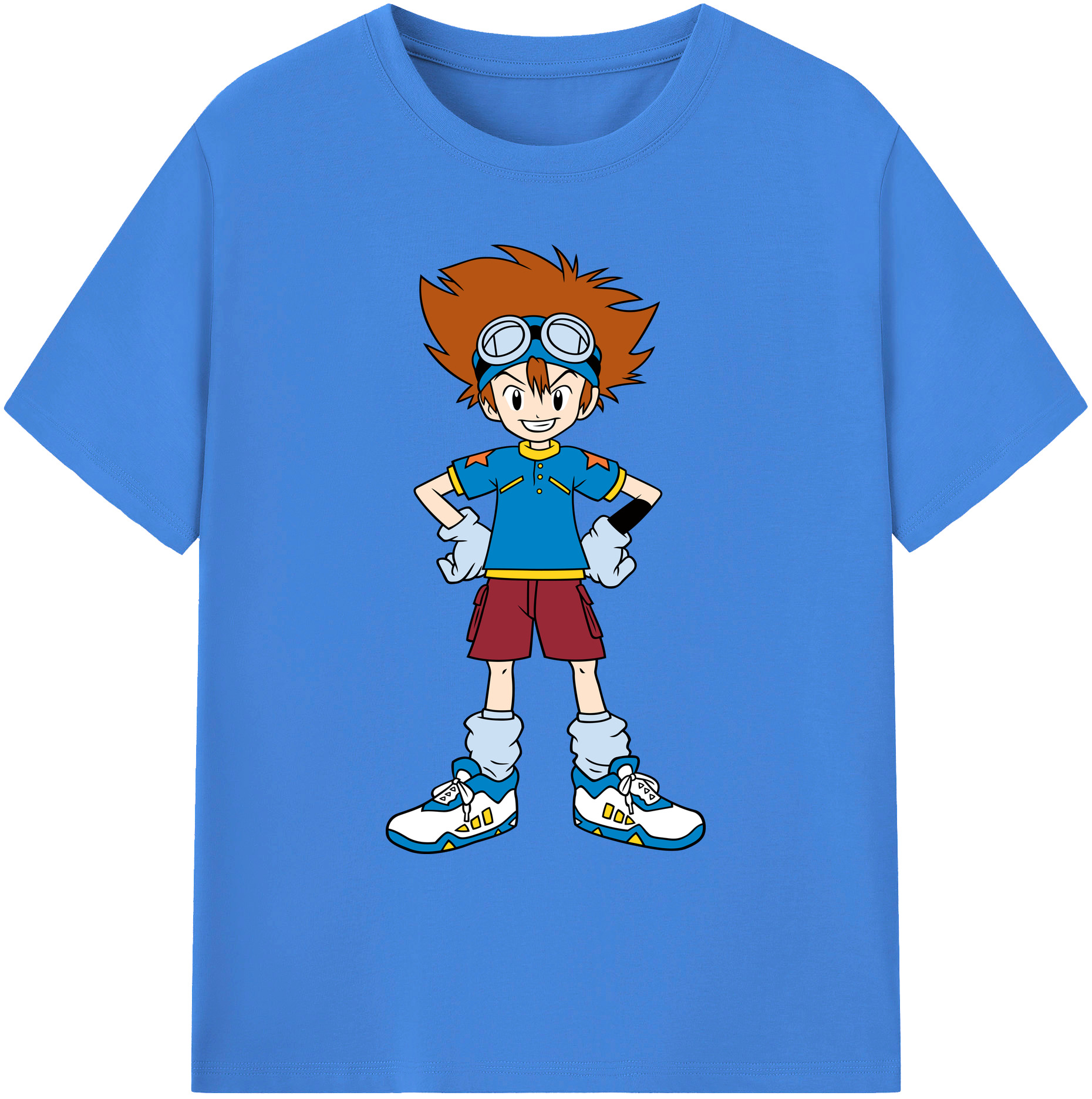 （画像用） Digimon デジタルモンスター/デジモン 綿100％ メンズ半袖Tシャツ｜肌触りやわらか＆通気性