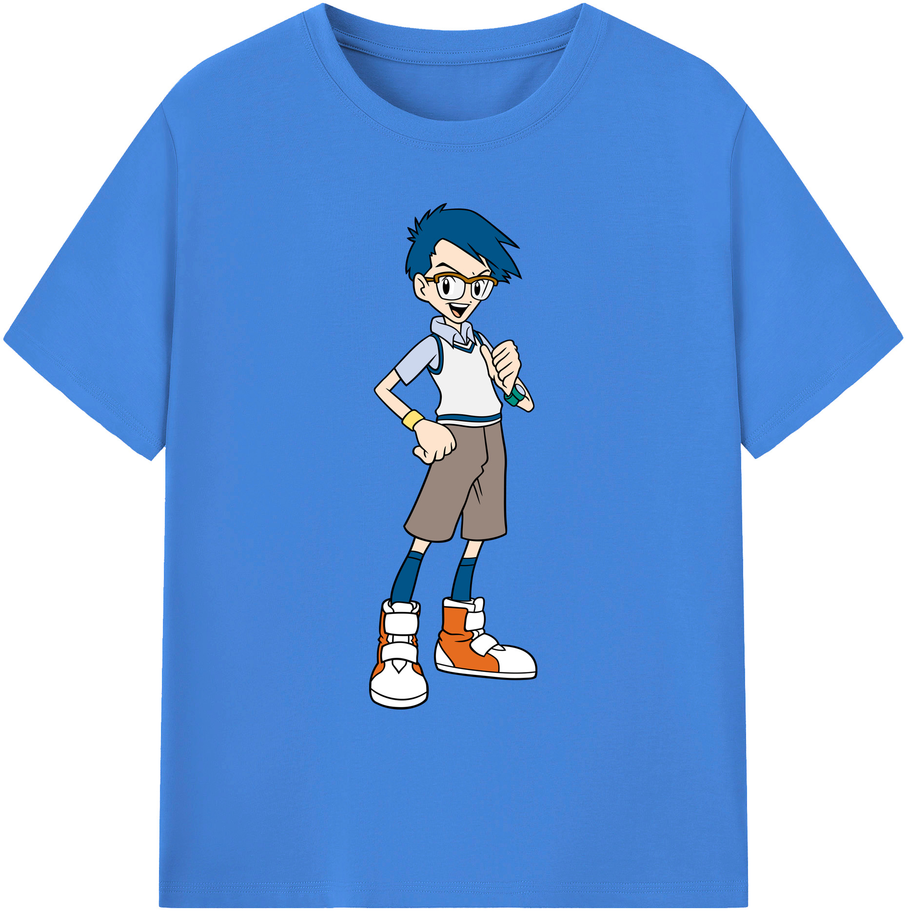（画像用） Digimon デジタルモンスター/デジモン 綿100％ メンズ半袖Tシャツ｜肌触りやわらか＆通気性