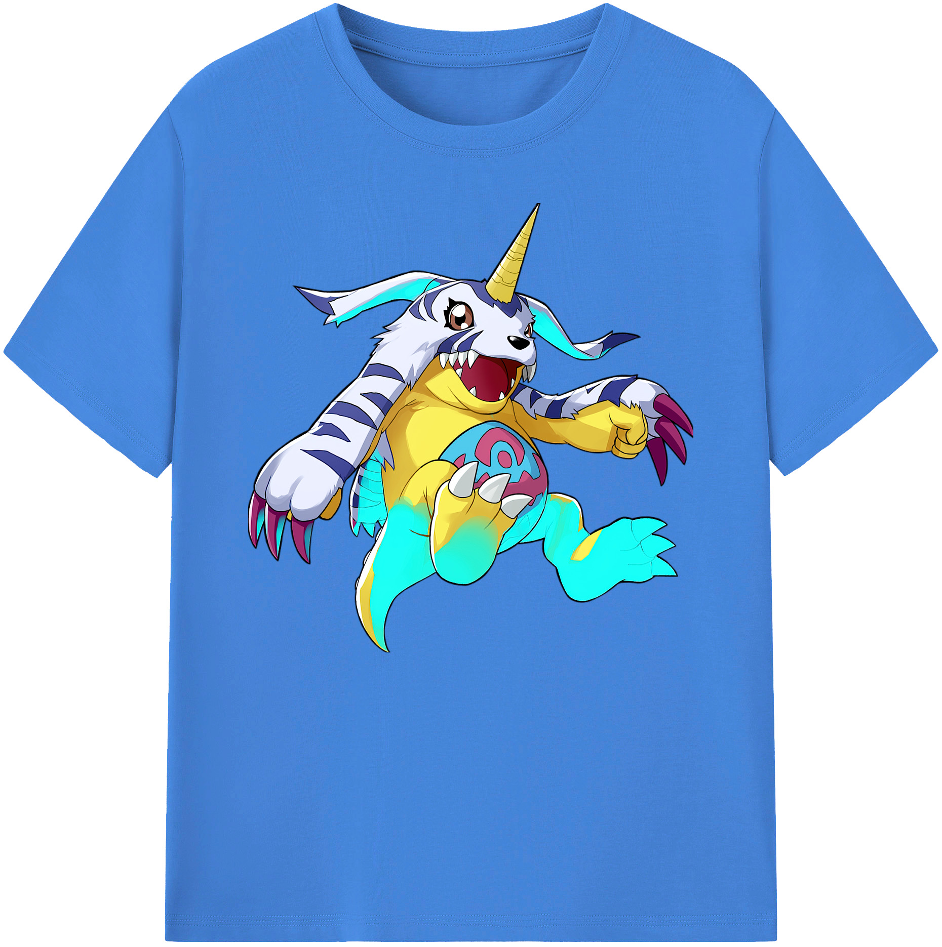 （画像用） Digimon デジタルモンスター/デジモン 綿100％ メンズ半袖Tシャツ｜肌触りやわらか＆通気性