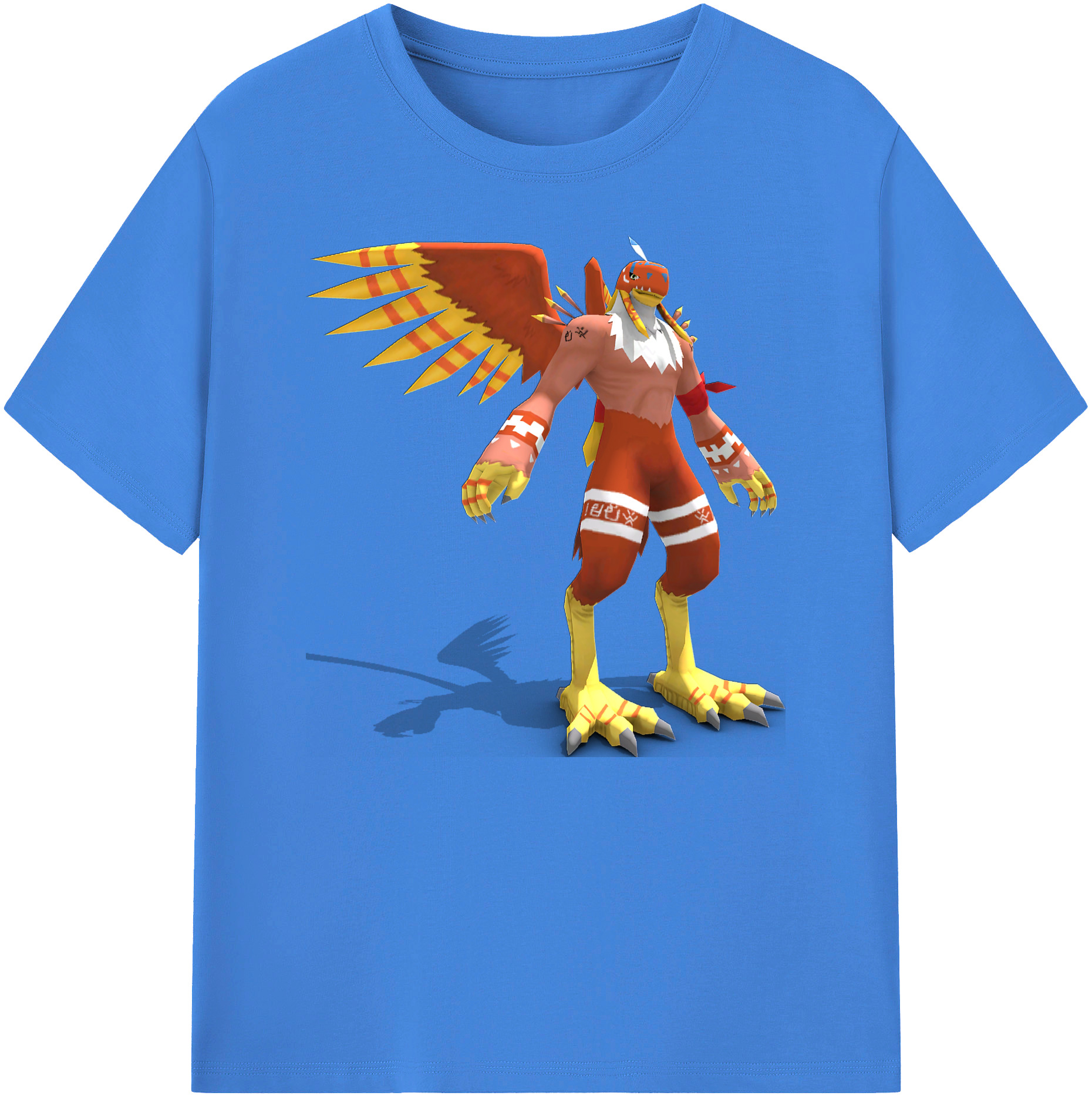 （画像用） Digimon デジタルモンスター/デジモン 綿100％ メンズ半袖Tシャツ｜肌触りやわらか＆通気性