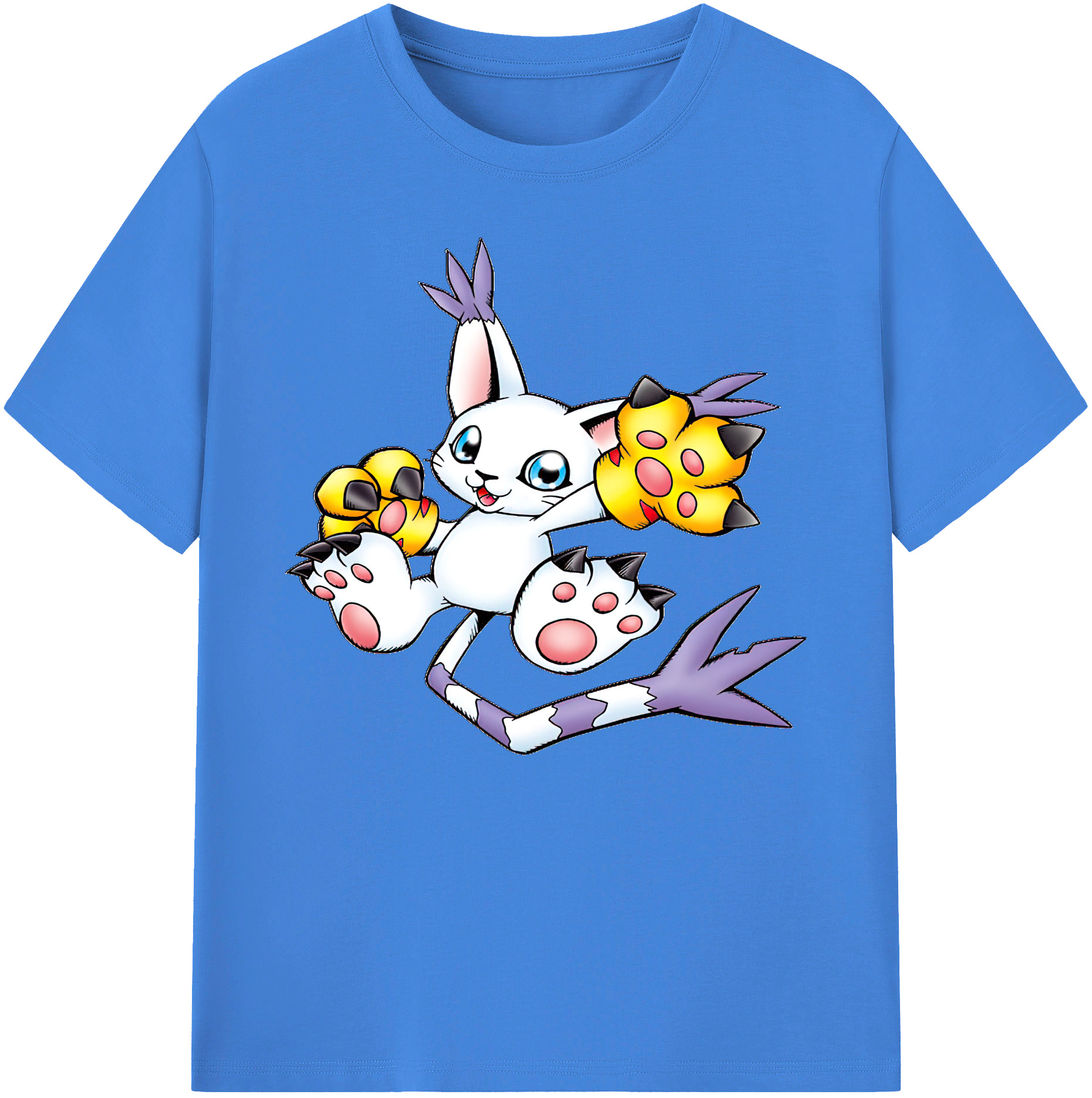 （画像用） Digimon デジタルモンスター/デジモン 綿100％ メンズ半袖Tシャツ｜肌触りやわらか＆通気性