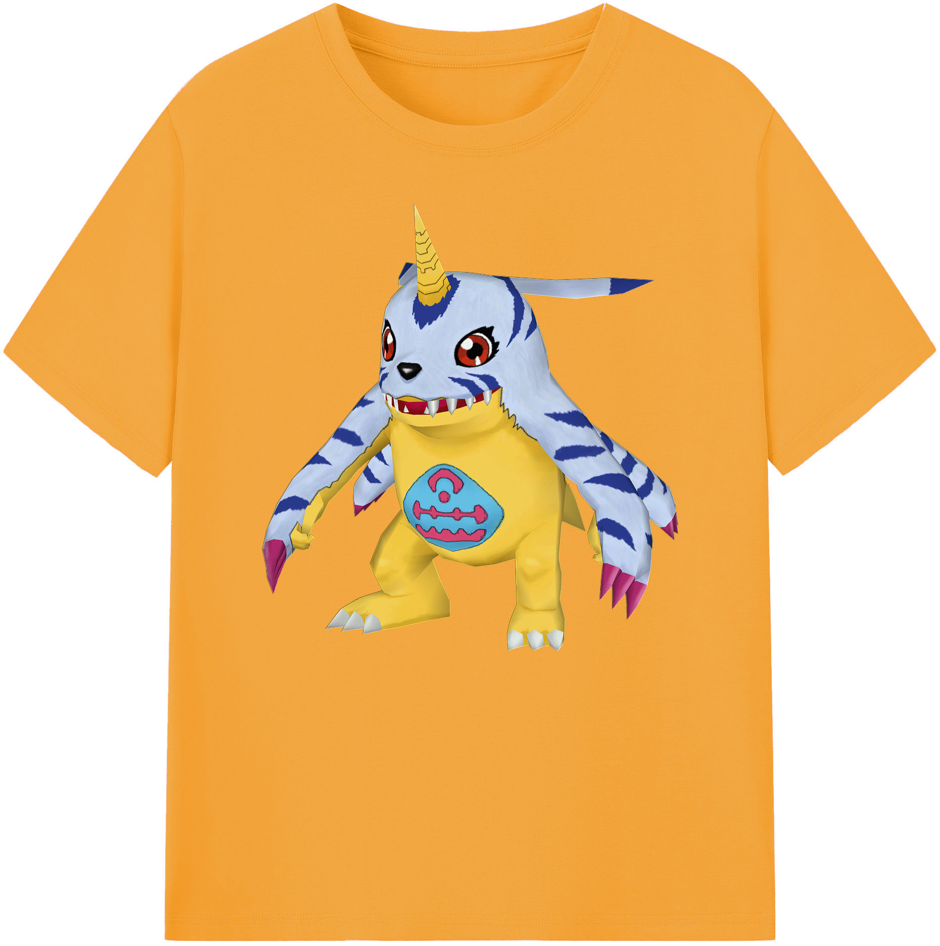 （画像用） Digimon デジタルモンスター/デジモン 綿100％ メンズ半袖Tシャツ｜肌触りやわらか＆通気性