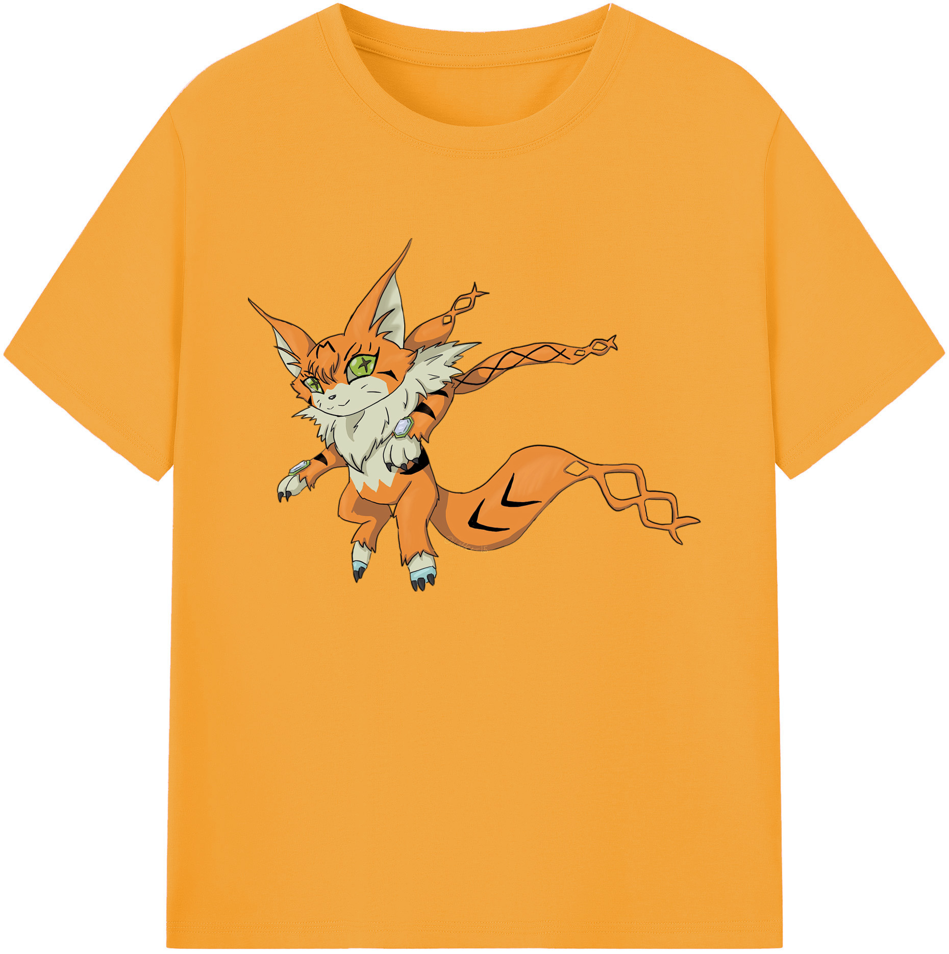 （画像用） Digimon デジタルモンスター/デジモン 綿100％ メンズ半袖Tシャツ｜肌触りやわらか＆通気性