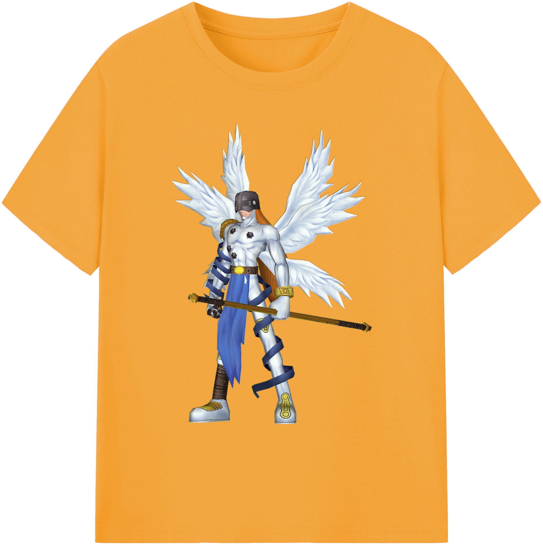 （画像用） Digimon デジタルモンスター/デジモン 綿100％ メンズ半袖Tシャツ｜肌触りやわらか＆通気性