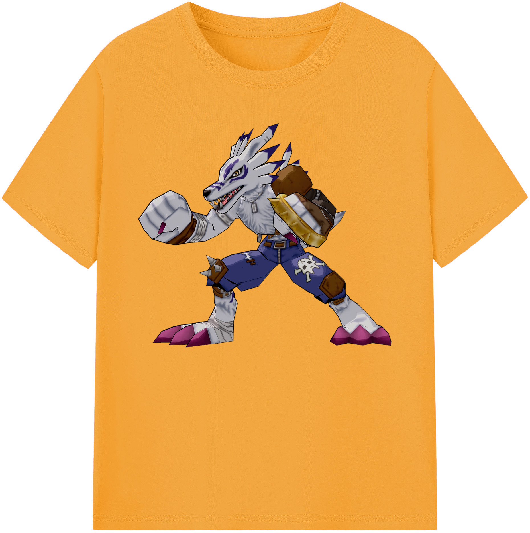 （画像用） Digimon デジタルモンスター/デジモン 綿100％ メンズ半袖Tシャツ｜肌触りやわらか＆通気性