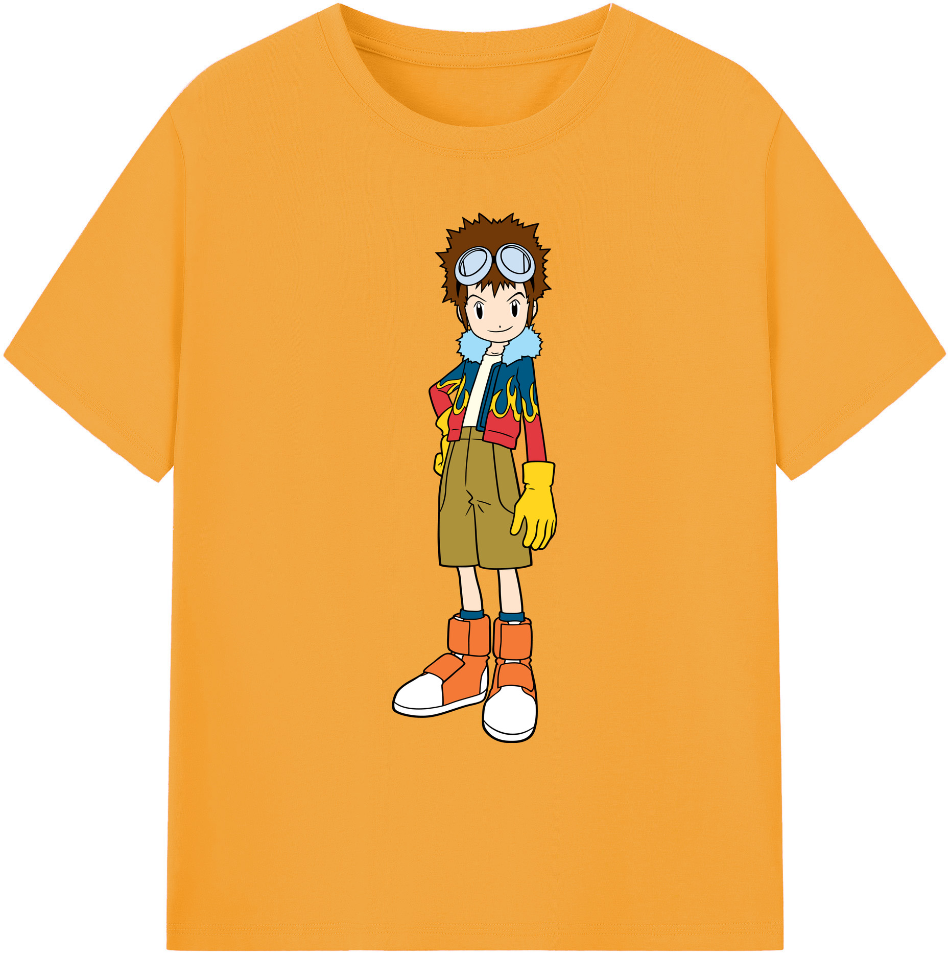 （画像用） Digimon デジタルモンスター/デジモン 綿100％ メンズ半袖Tシャツ｜肌触りやわらか＆通気性