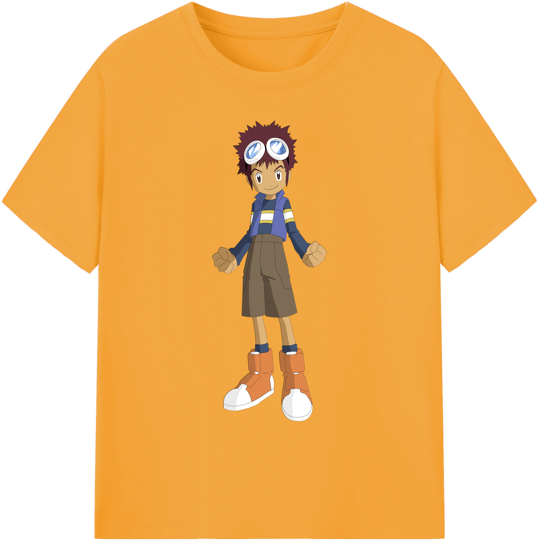 （画像用） Digimon デジタルモンスター/デジモン 綿100％ メンズ半袖Tシャツ｜肌触りやわらか＆通気性