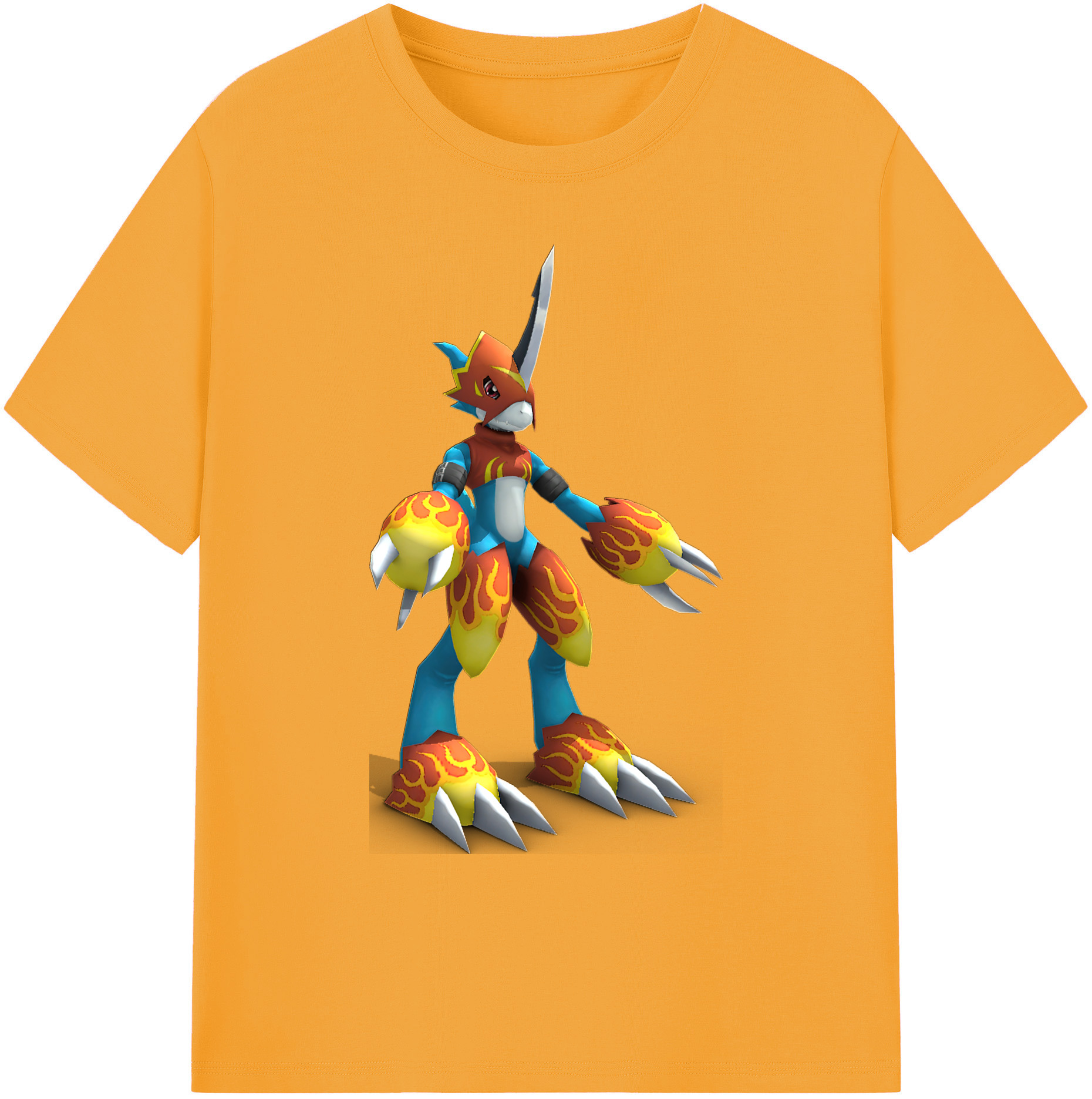 （画像用） Digimon デジタルモンスター/デジモン 綿100％ メンズ半袖Tシャツ｜肌触りやわらか＆通気性