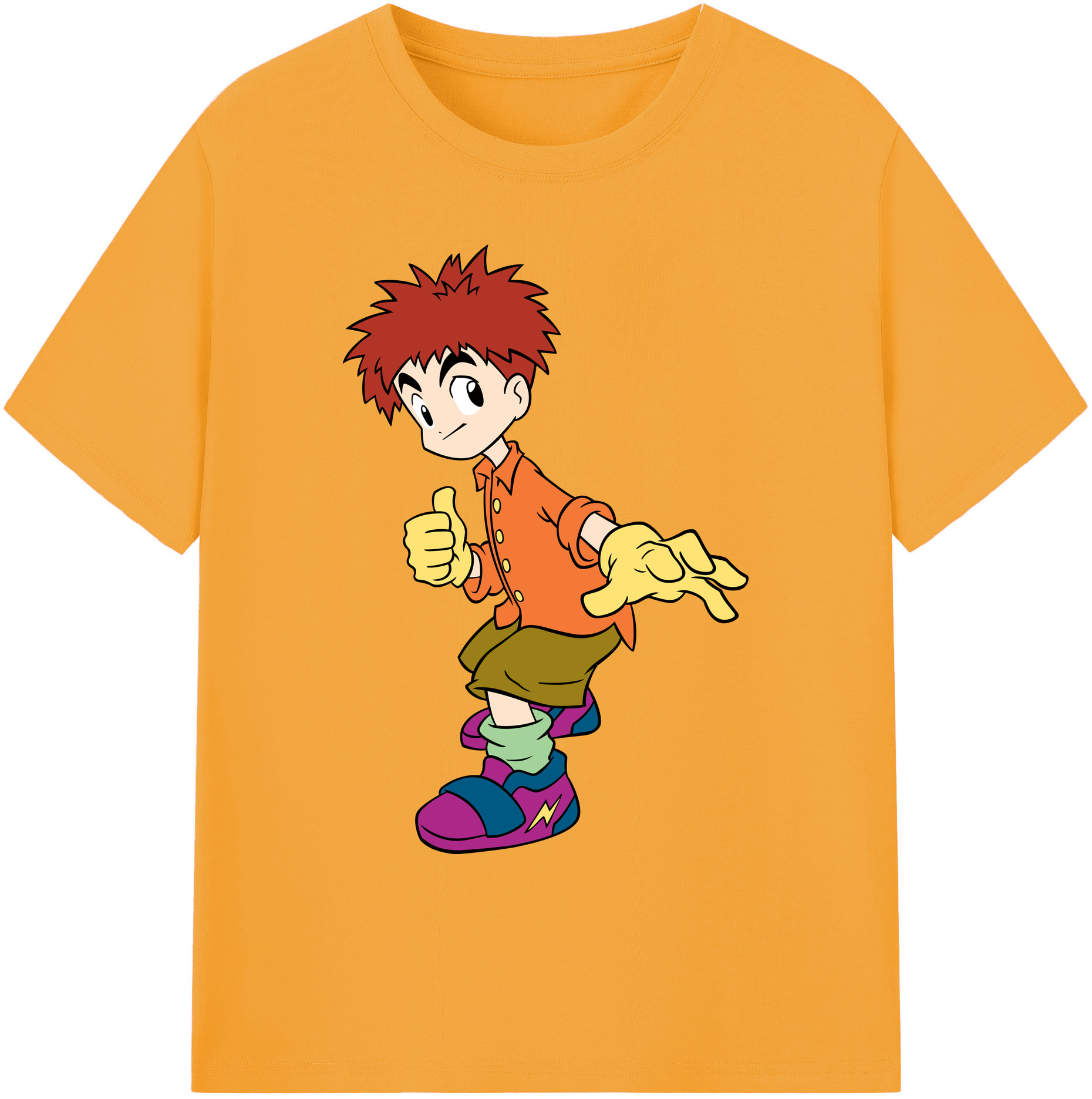 （画像用） Digimon デジタルモンスター/デジモン 綿100％ メンズ半袖Tシャツ｜肌触りやわらか＆通気性