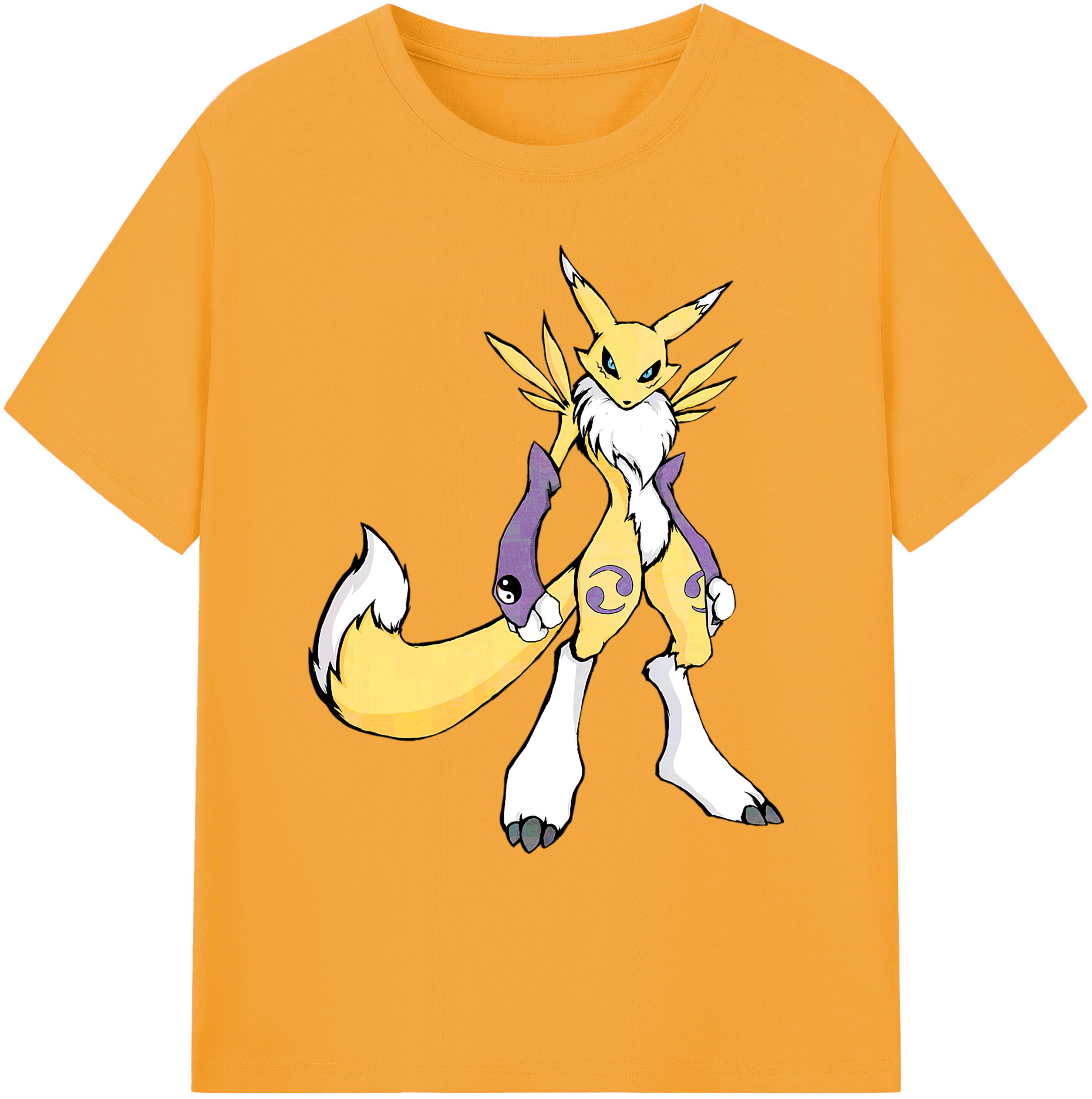 （画像用） Digimon デジタルモンスター/デジモン 綿100％ メンズ半袖Tシャツ｜肌触りやわらか＆通気性