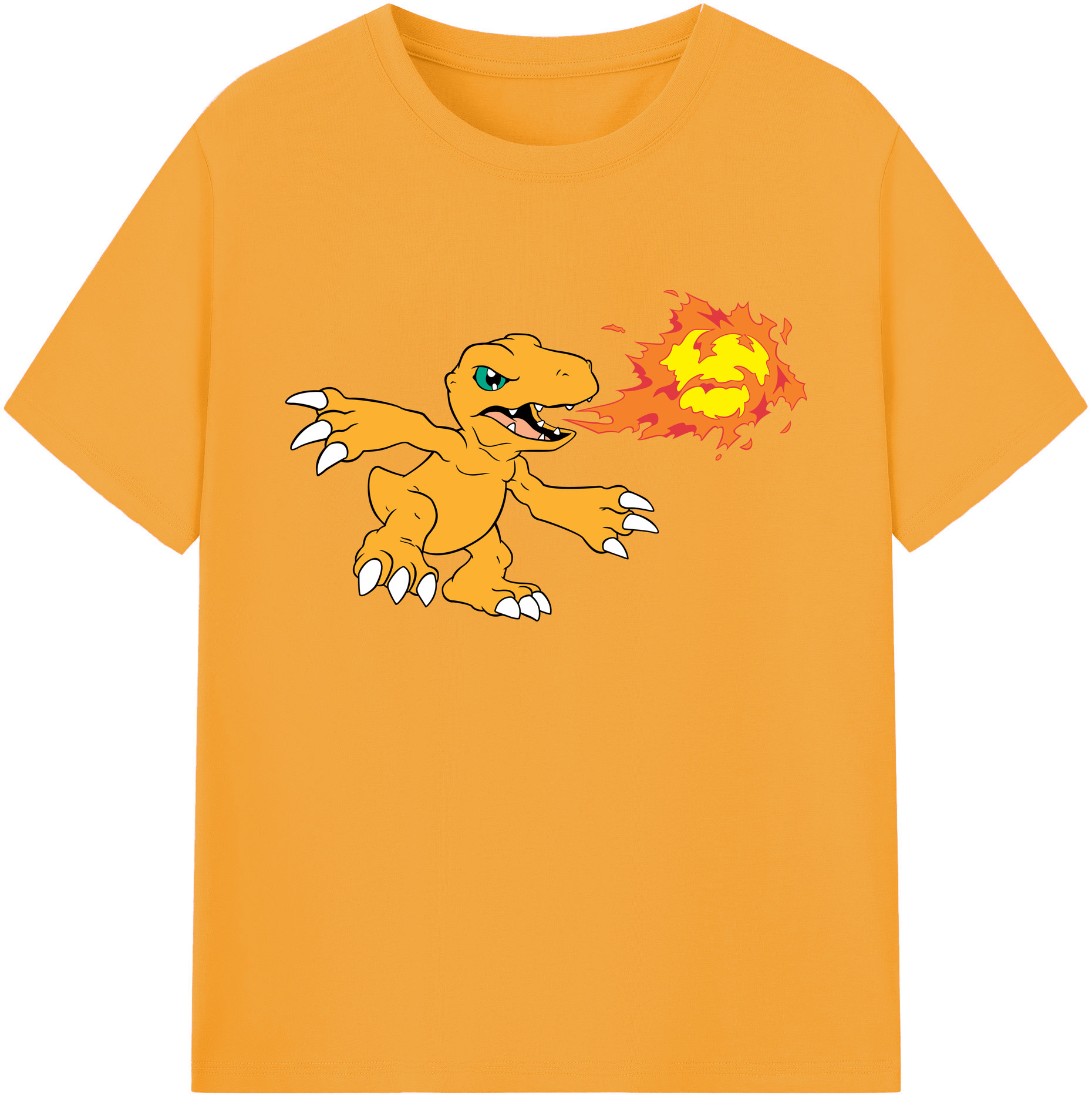 （画像用） Digimon デジタルモンスター/デジモン 綿100％ メンズ半袖Tシャツ｜肌触りやわらか＆通気性