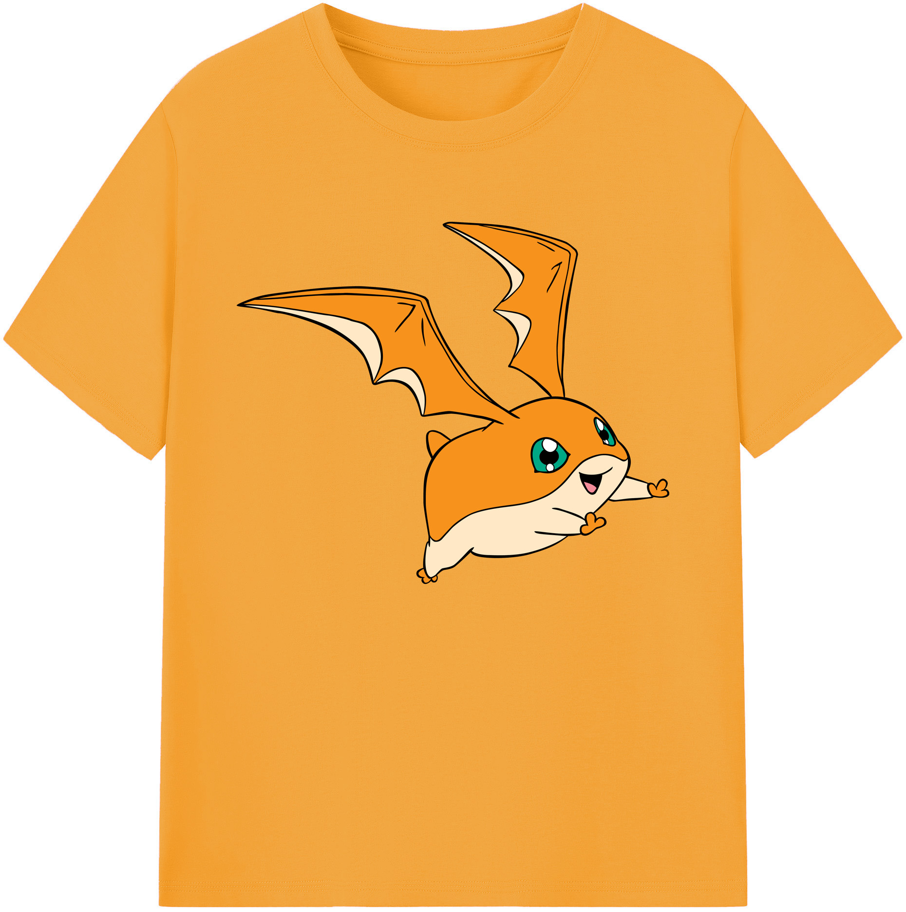 （画像用） Digimon デジタルモンスター/デジモン 綿100％ メンズ半袖Tシャツ｜肌触りやわらか＆通気性