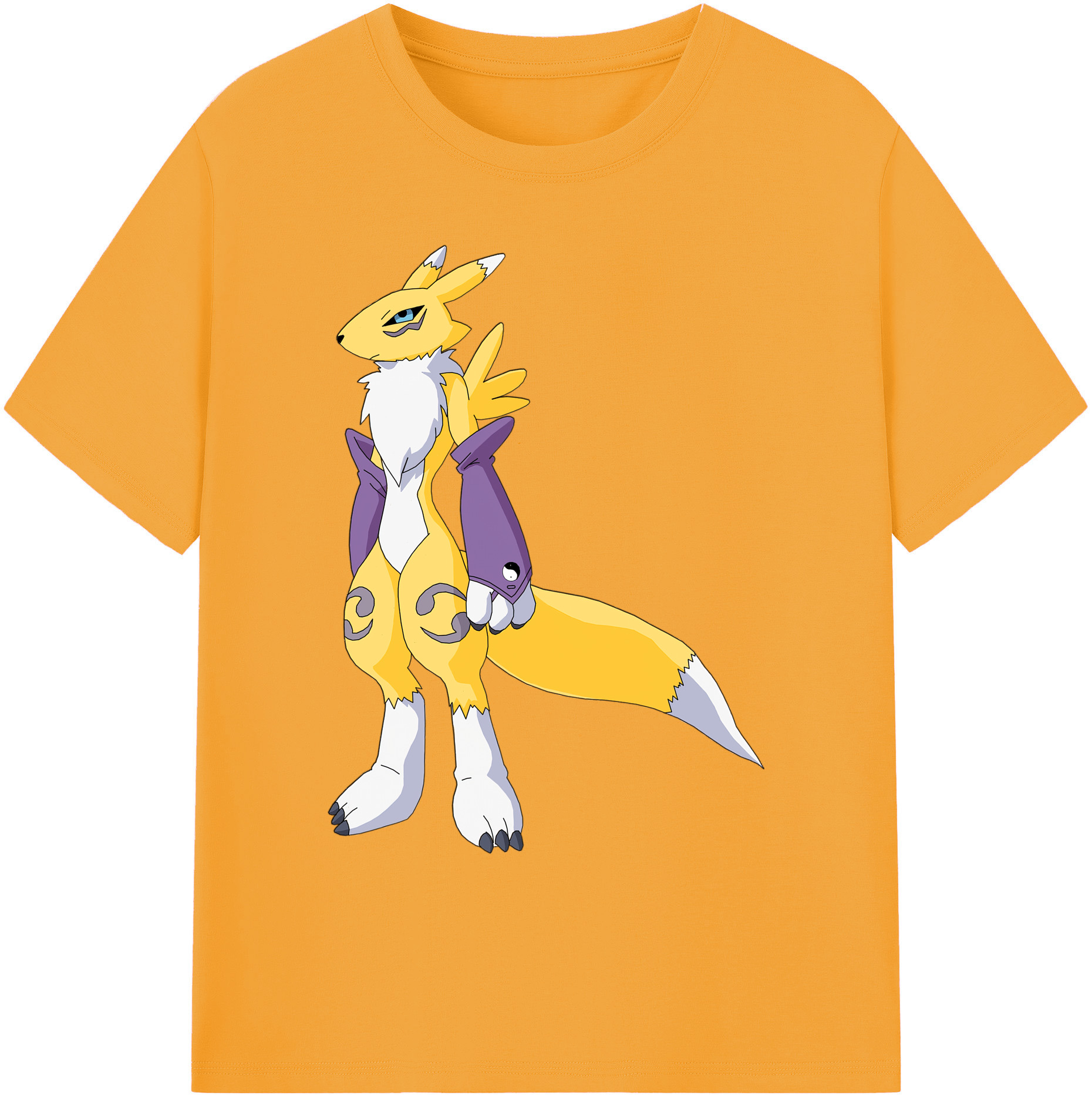 （画像用） Digimon デジタルモンスター/デジモン 綿100％ メンズ半袖Tシャツ｜肌触りやわらか＆通気性