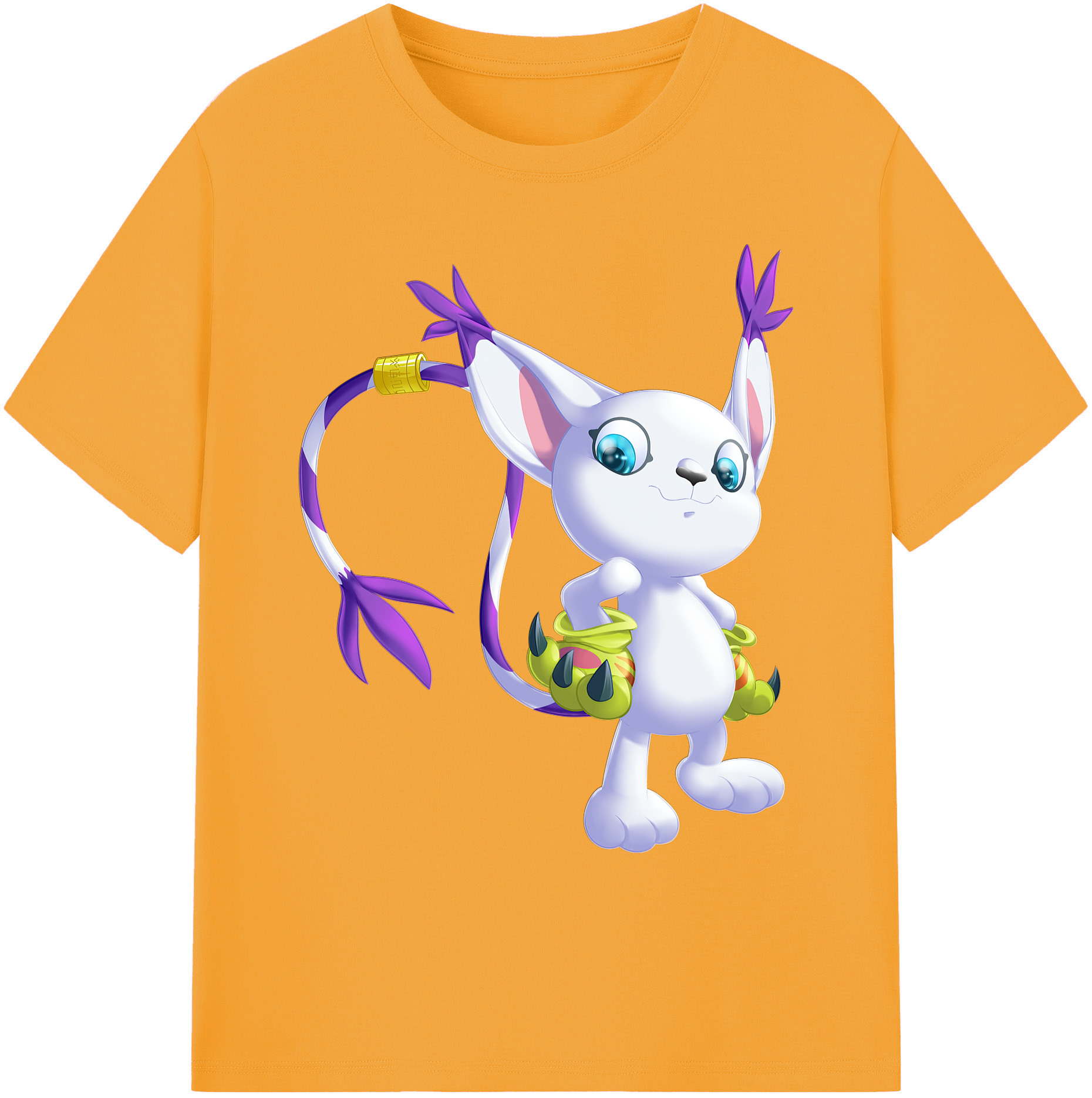 （画像用） Digimon デジタルモンスター/デジモン 綿100％ メンズ半袖Tシャツ｜肌触りやわらか＆通気性