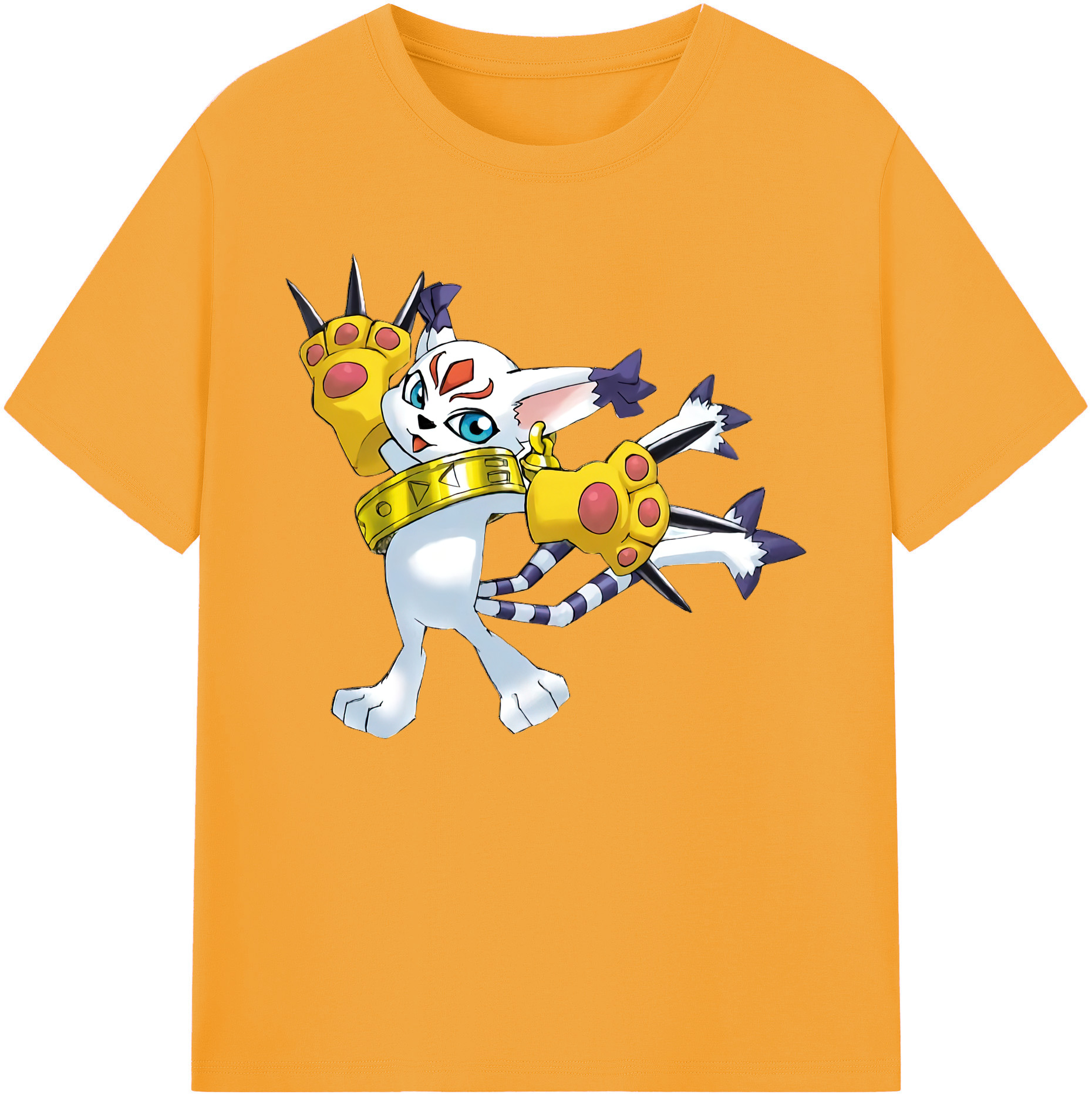 （画像用） Digimon デジタルモンスター/デジモン 綿100％ メンズ半袖Tシャツ｜肌触りやわらか＆通気性
