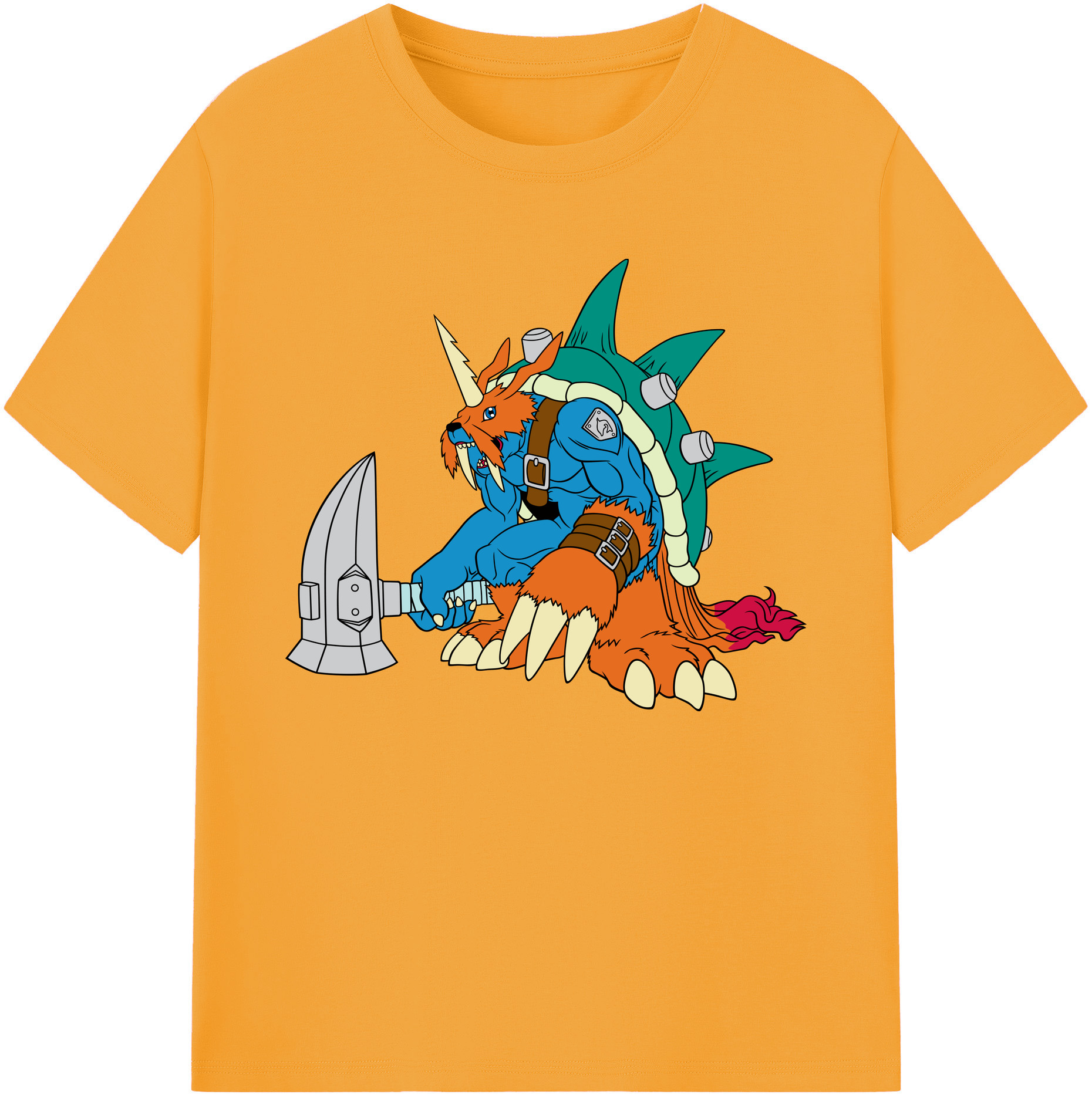 （画像用） Digimon デジタルモンスター/デジモン 綿100％ メンズ半袖Tシャツ｜肌触りやわらか＆通気性