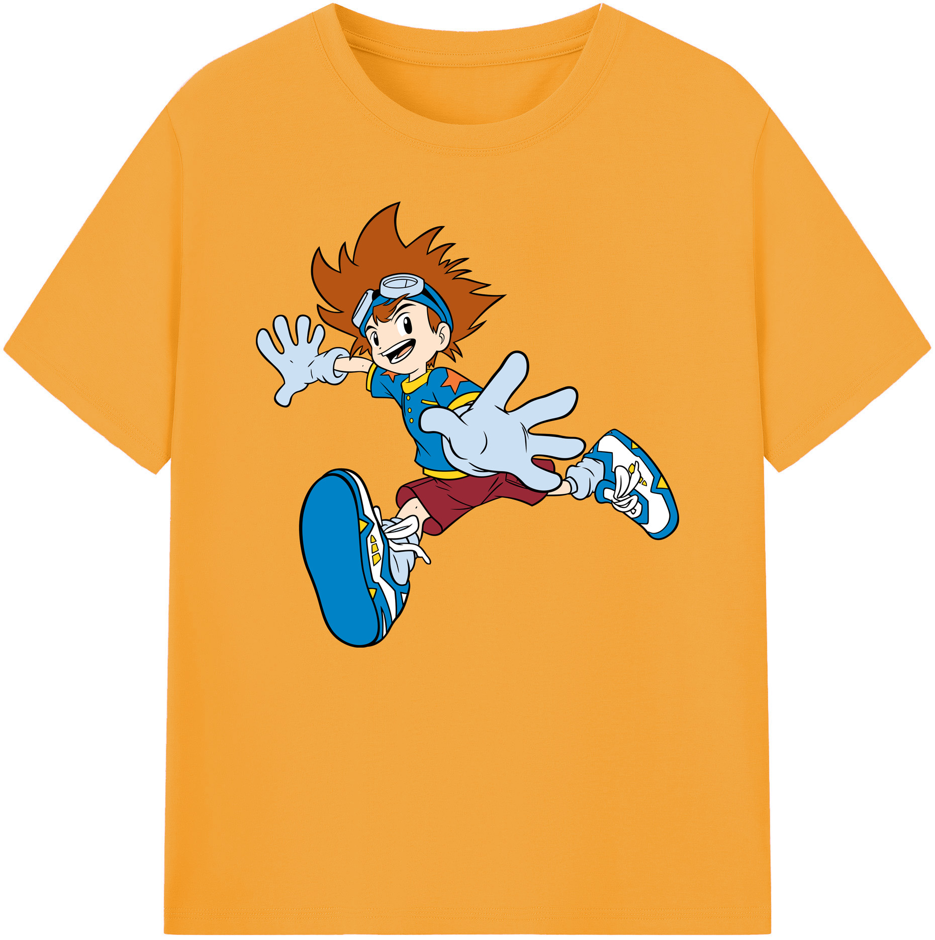 （画像用） Digimon デジタルモンスター/デジモン 綿100％ メンズ半袖Tシャツ｜肌触りやわらか＆通気性