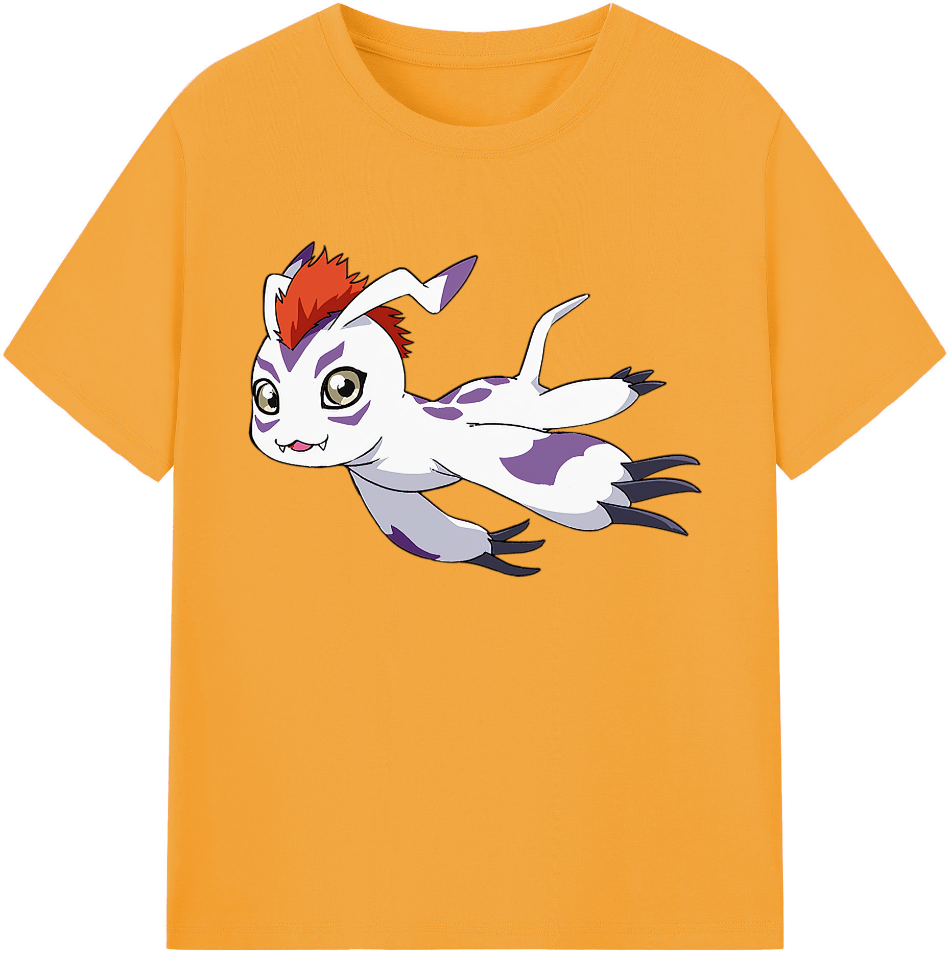 （画像用） Digimon デジタルモンスター/デジモン 綿100％ メンズ半袖Tシャツ｜肌触りやわらか＆通気性