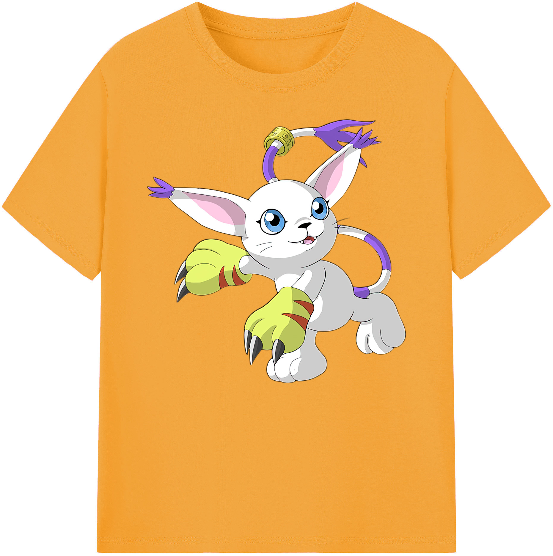 （画像用） Digimon デジタルモンスター/デジモン 綿100％ メンズ半袖Tシャツ｜肌触りやわらか＆通気性