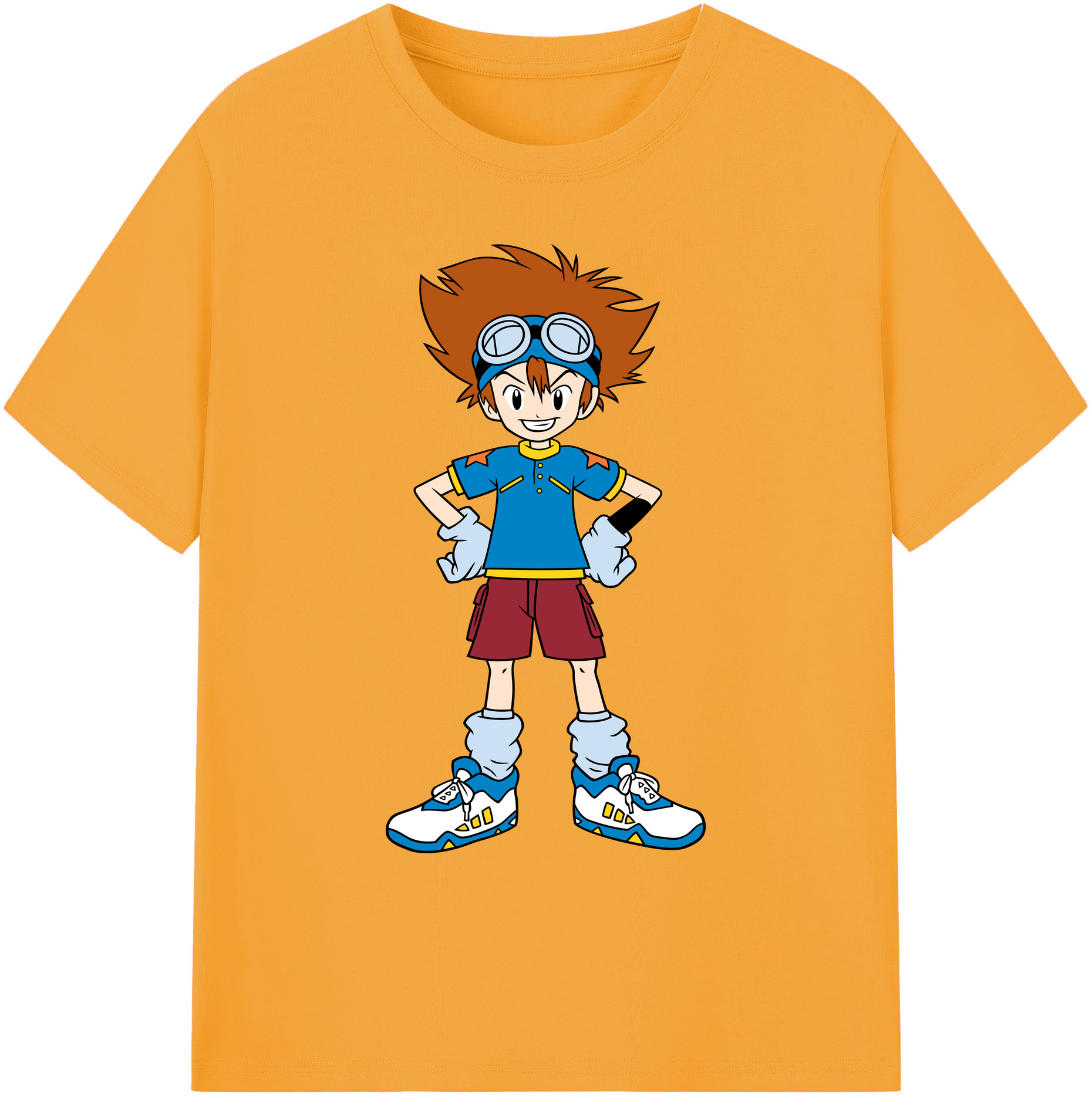 （画像用） Digimon デジタルモンスター/デジモン 綿100％ メンズ半袖Tシャツ｜肌触りやわらか＆通気性