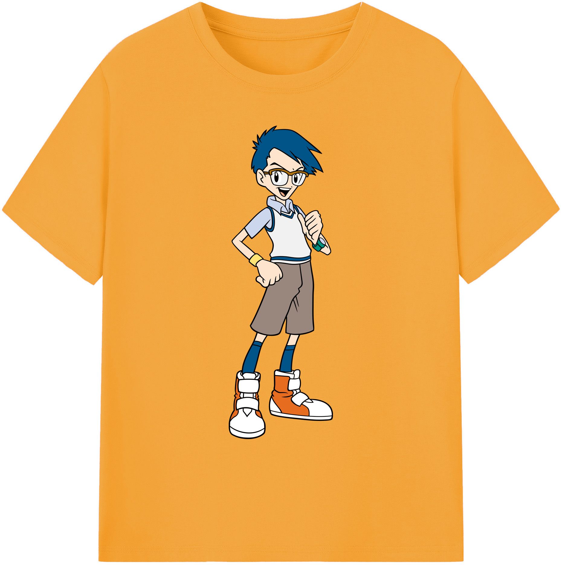 （画像用） Digimon デジタルモンスター/デジモン 綿100％ メンズ半袖Tシャツ｜肌触りやわらか＆通気性