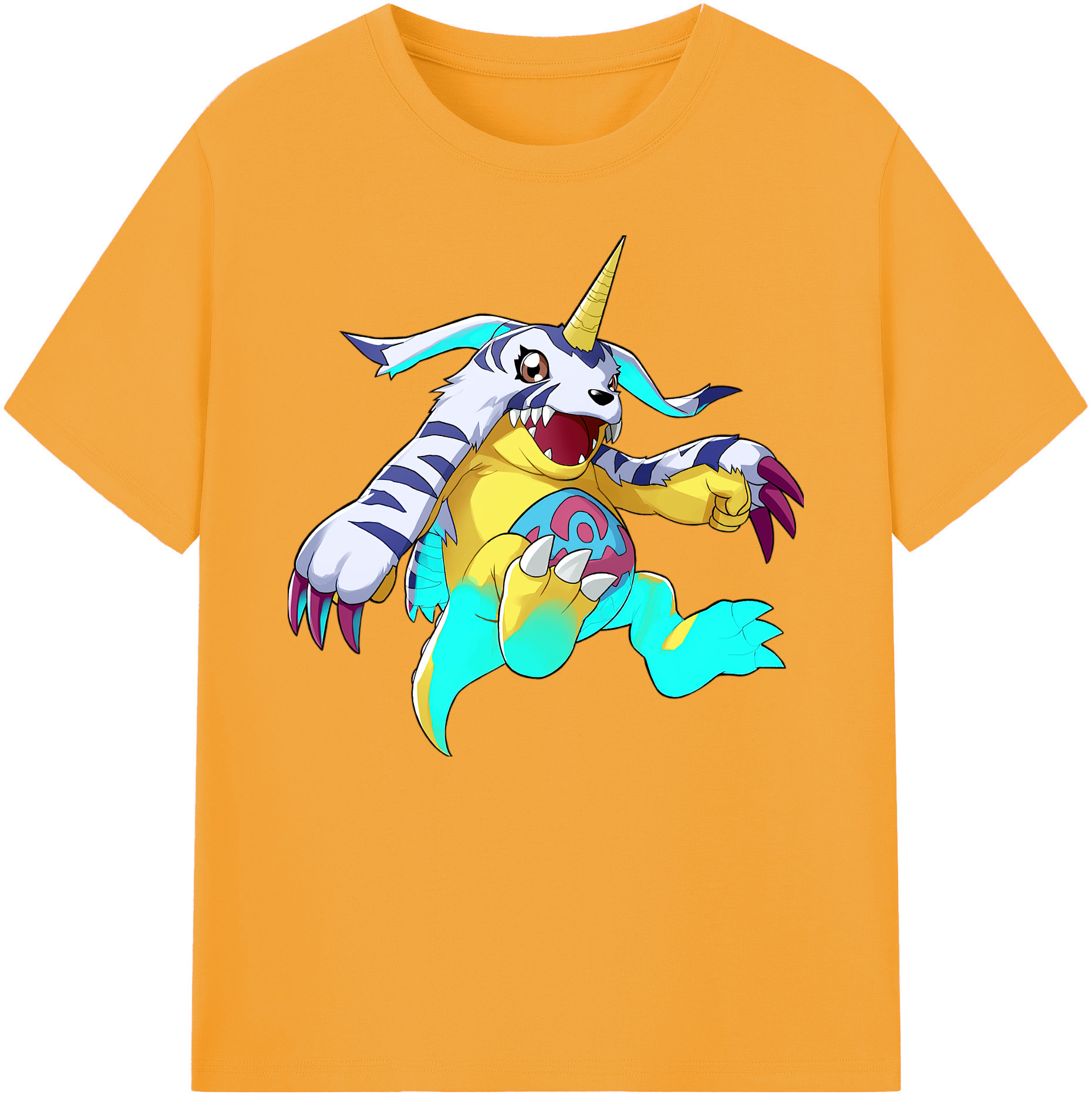 （画像用） Digimon デジタルモンスター/デジモン 綿100％ メンズ半袖Tシャツ｜肌触りやわらか＆通気性