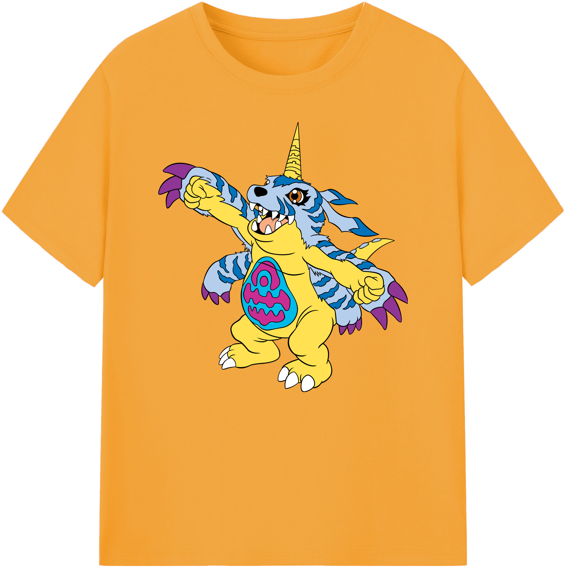 （画像用） Digimon デジタルモンスター/デジモン 綿100％ メンズ半袖Tシャツ｜肌触りやわらか＆通気性