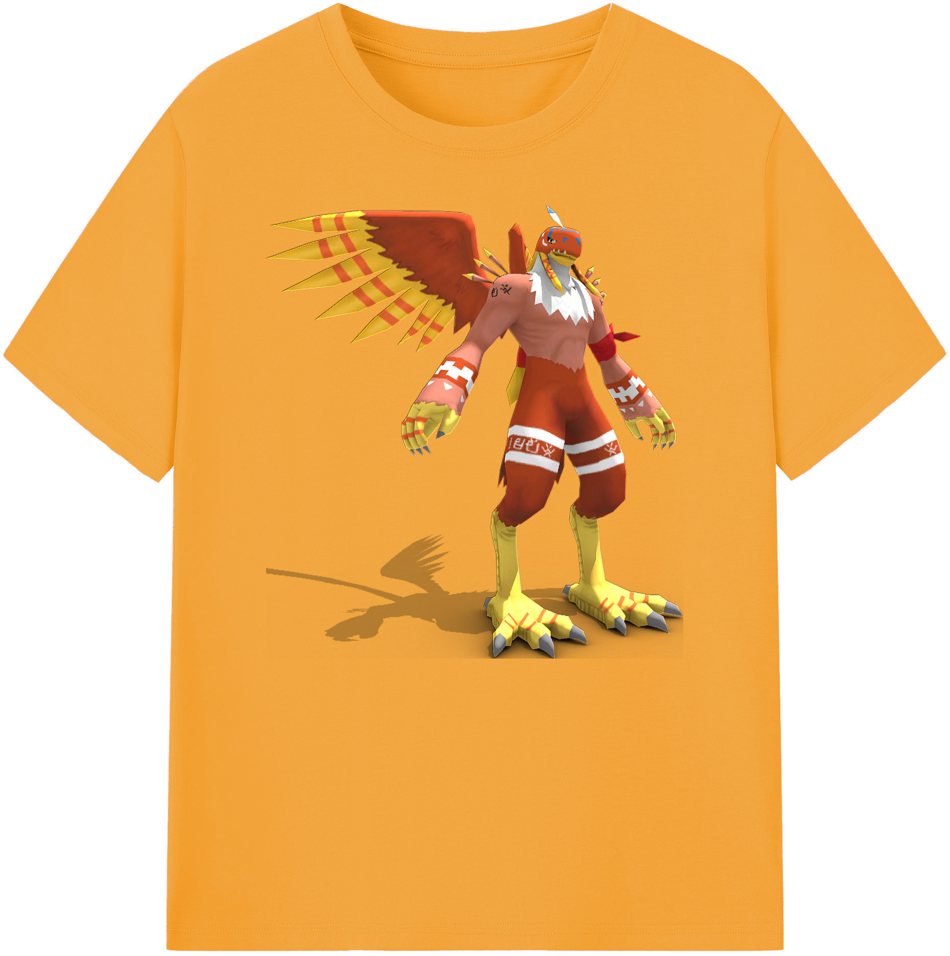 （画像用） Digimon デジタルモンスター/デジモン 綿100％ メンズ半袖Tシャツ｜肌触りやわらか＆通気性