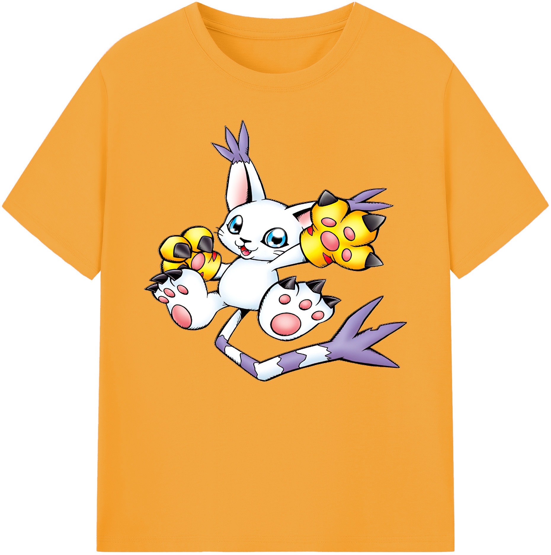 （画像用） Digimon デジタルモンスター/デジモン 綿100％ メンズ半袖Tシャツ｜肌触りやわらか＆通気性