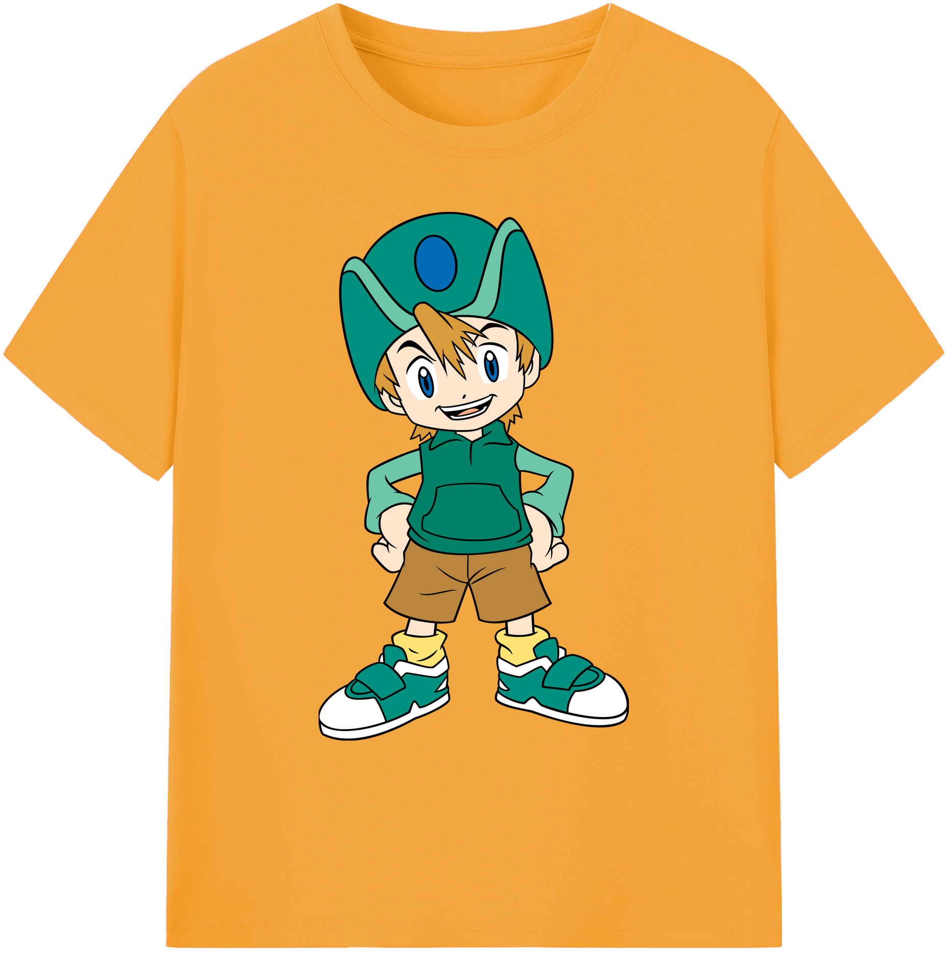 （画像用） Digimon デジタルモンスター/デジモン 綿100％ メンズ半袖Tシャツ｜肌触りやわらか＆通気性