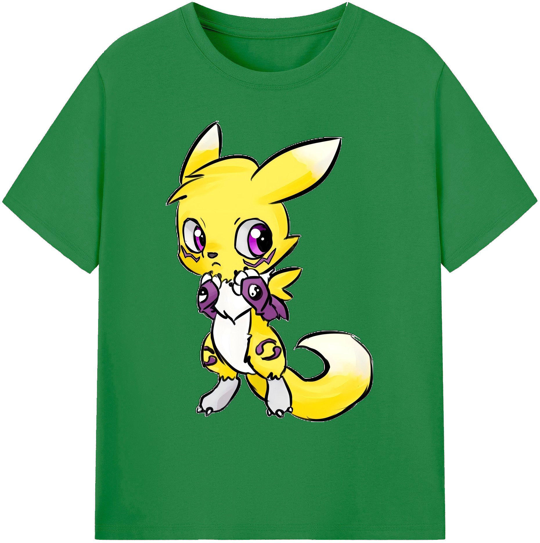 （画像用） Digimon デジタルモンスター/デジモン 綿100％ メンズ半袖Tシャツ｜肌触りやわらか＆通気性