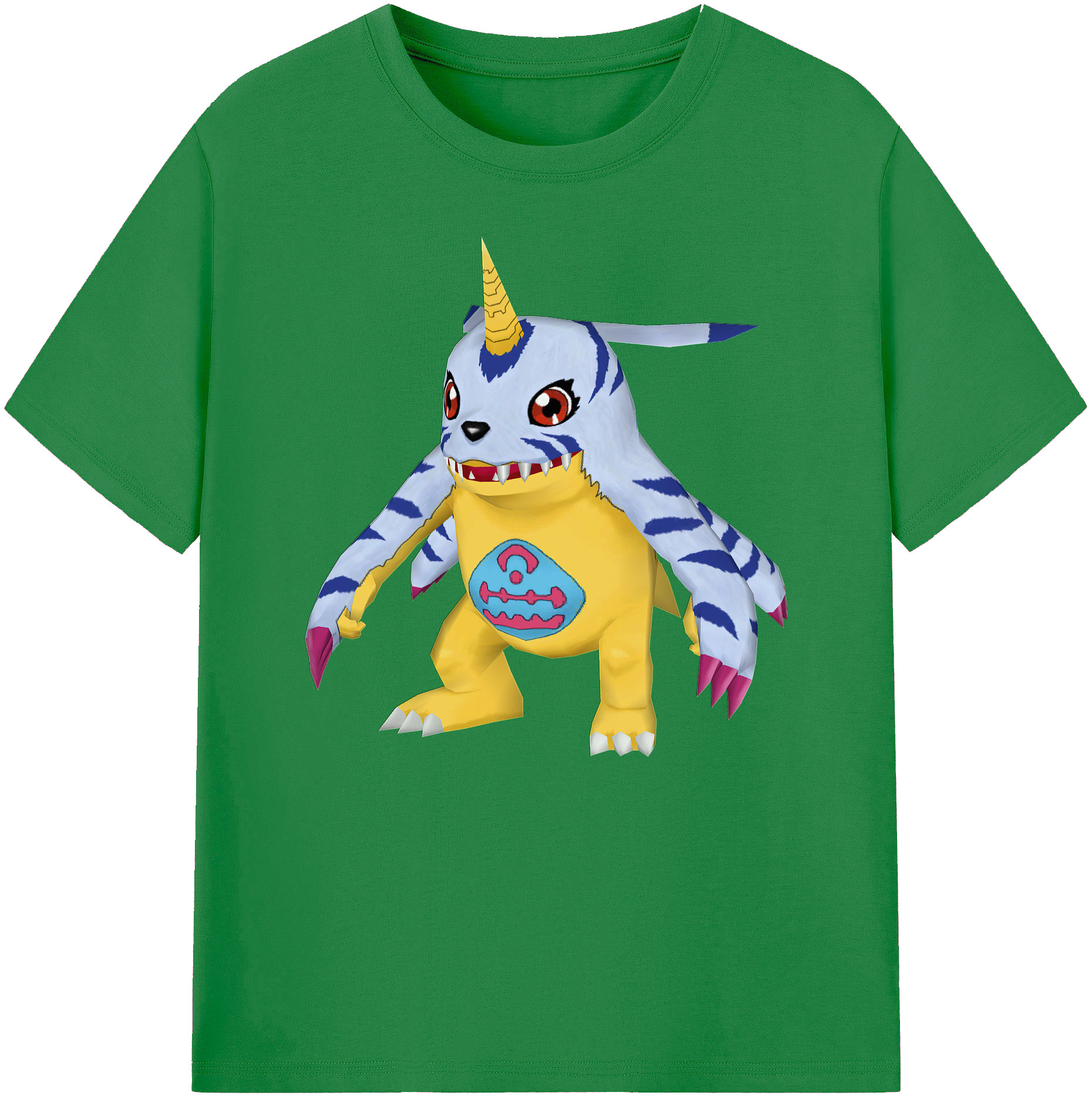 （画像用） Digimon デジタルモンスター/デジモン 綿100％ メンズ半袖Tシャツ｜肌触りやわらか＆通気性