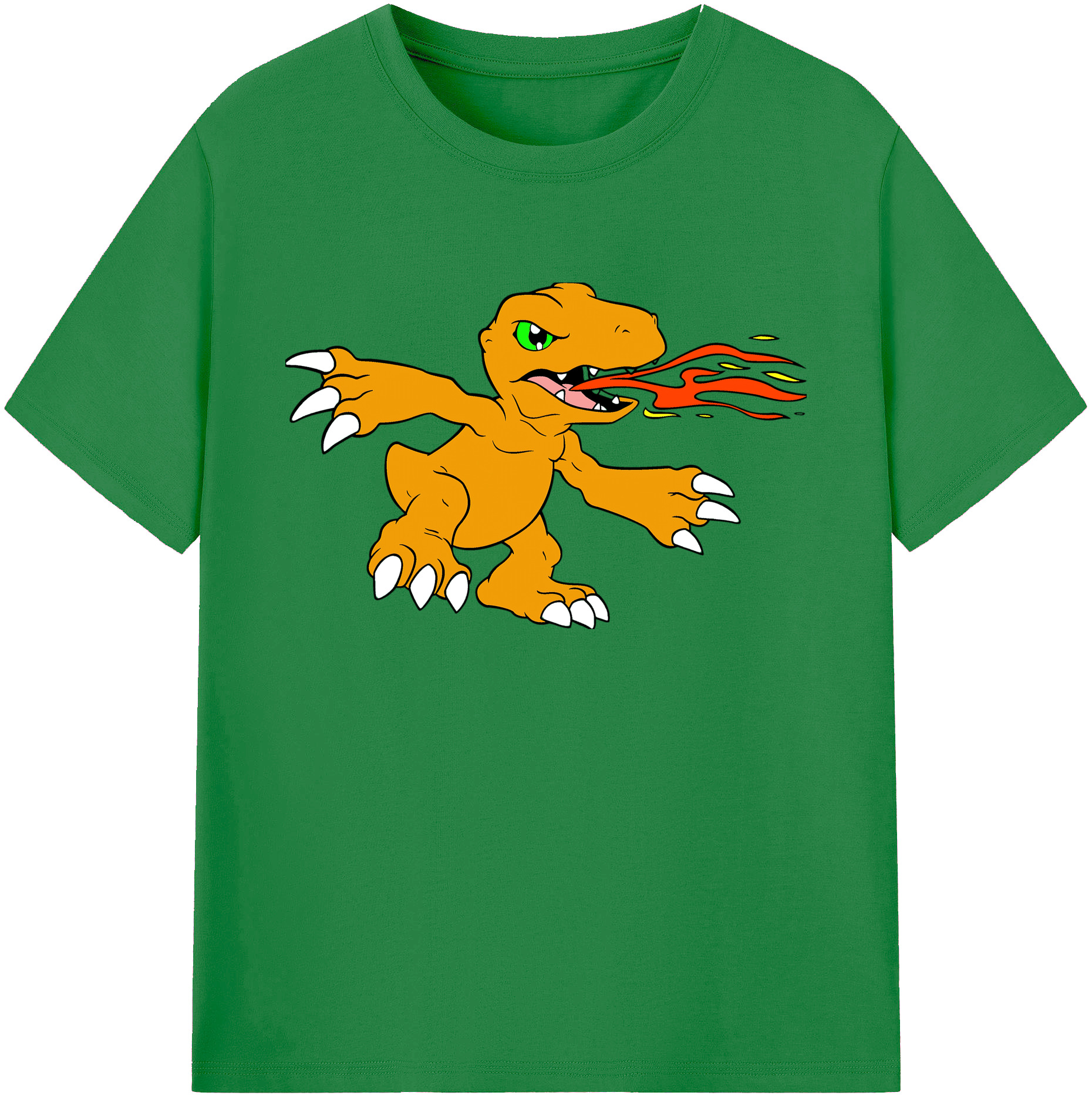（画像用） Digimon デジタルモンスター/デジモン 綿100％ メンズ半袖Tシャツ｜肌触りやわらか＆通気性