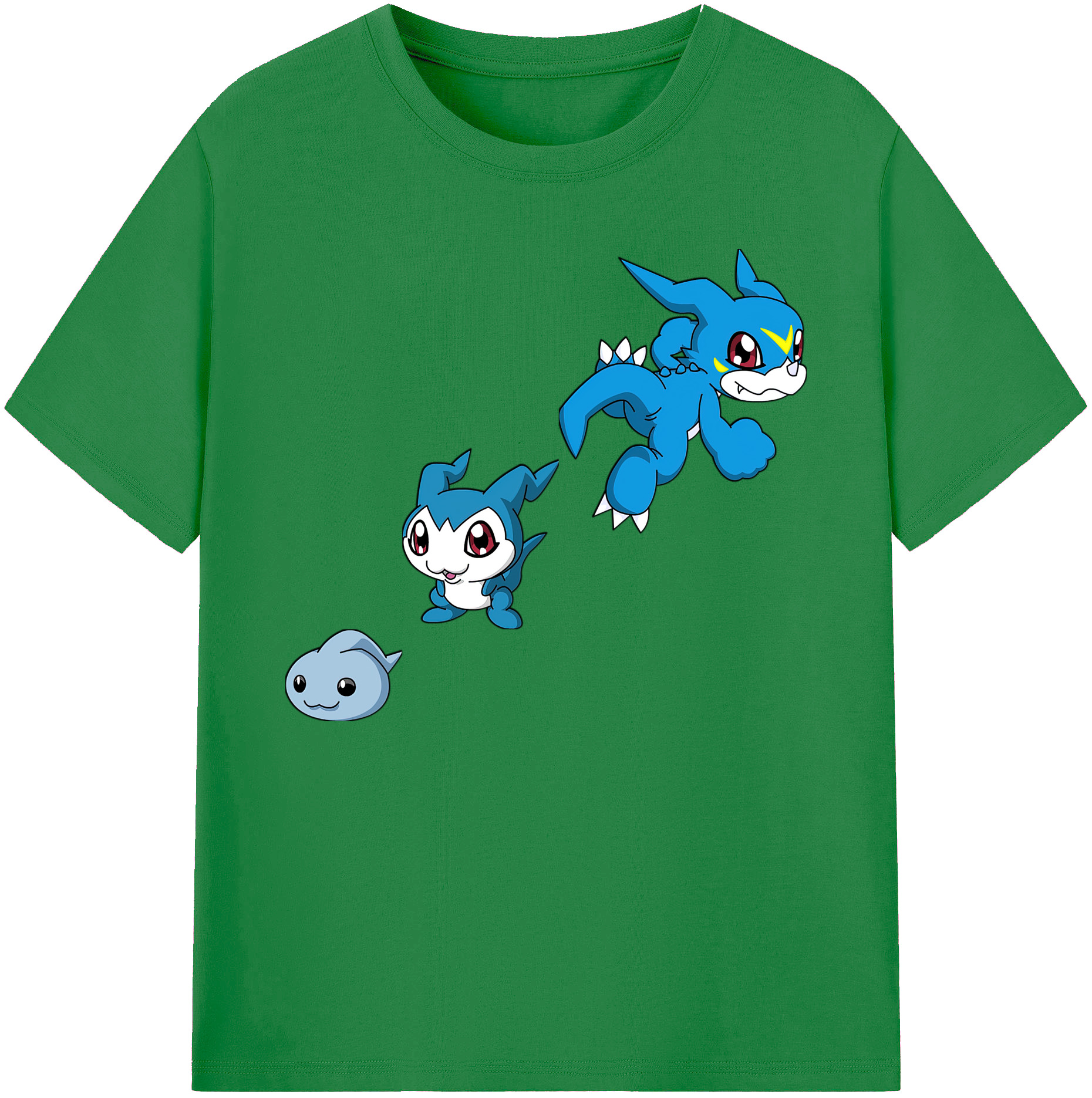 （画像用） Digimon デジタルモンスター/デジモン 綿100％ メンズ半袖Tシャツ｜肌触りやわらか＆通気性