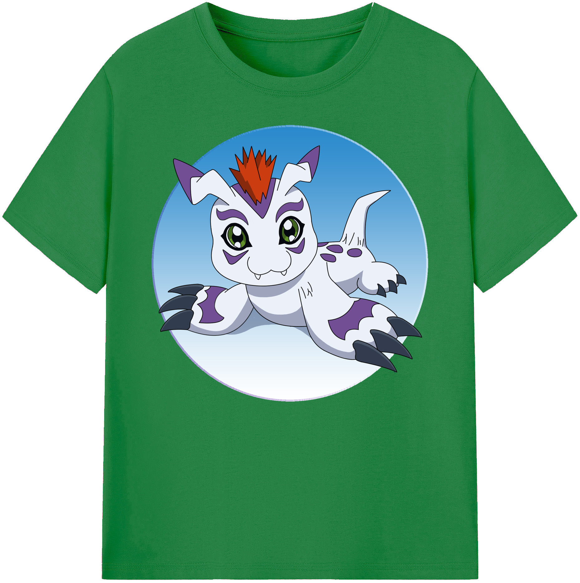（画像用） Digimon デジタルモンスター/デジモン 綿100％ メンズ半袖Tシャツ｜肌触りやわらか＆通気性