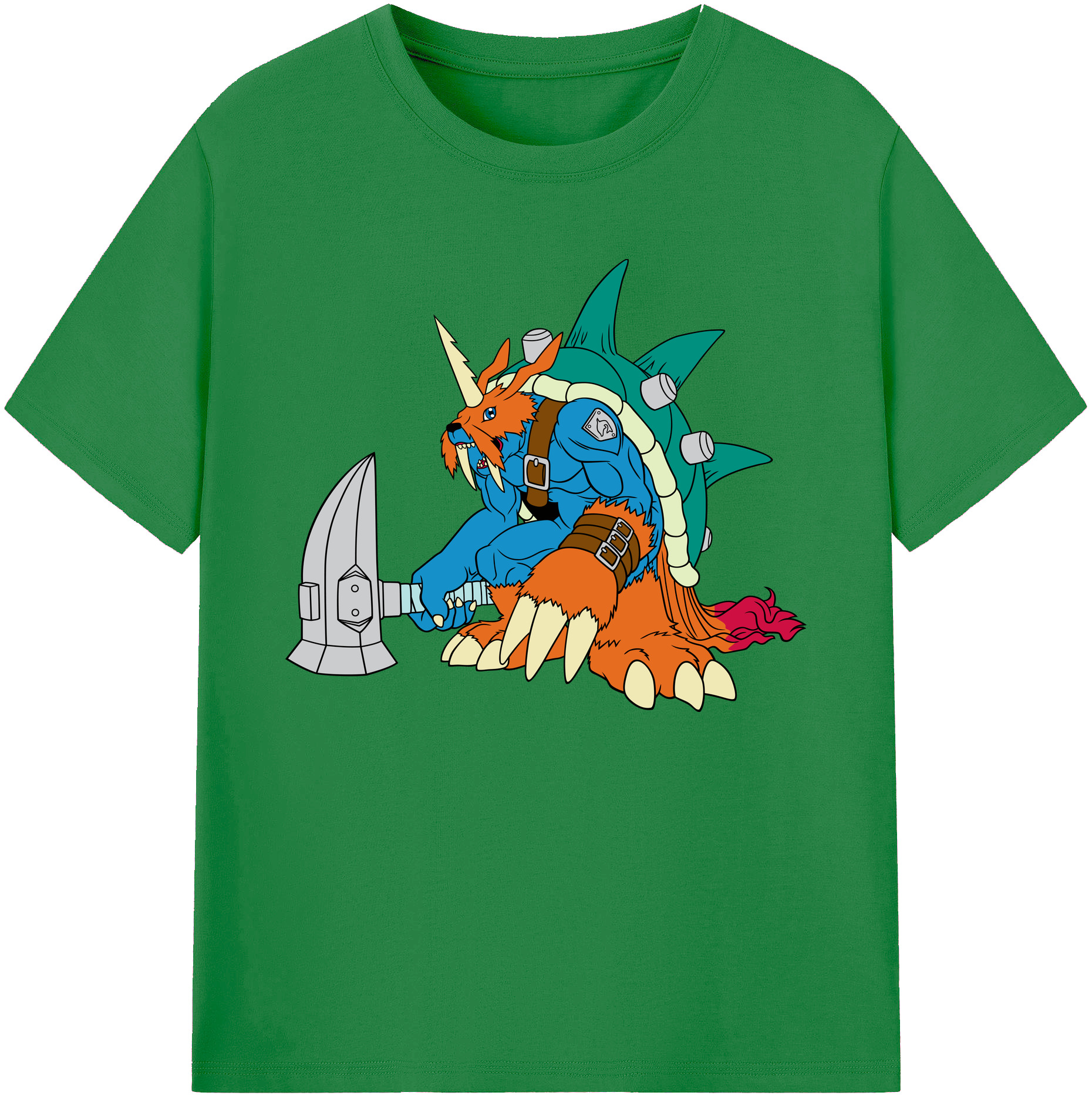 （画像用） Digimon デジタルモンスター/デジモン 綿100％ メンズ半袖Tシャツ｜肌触りやわらか＆通気性
