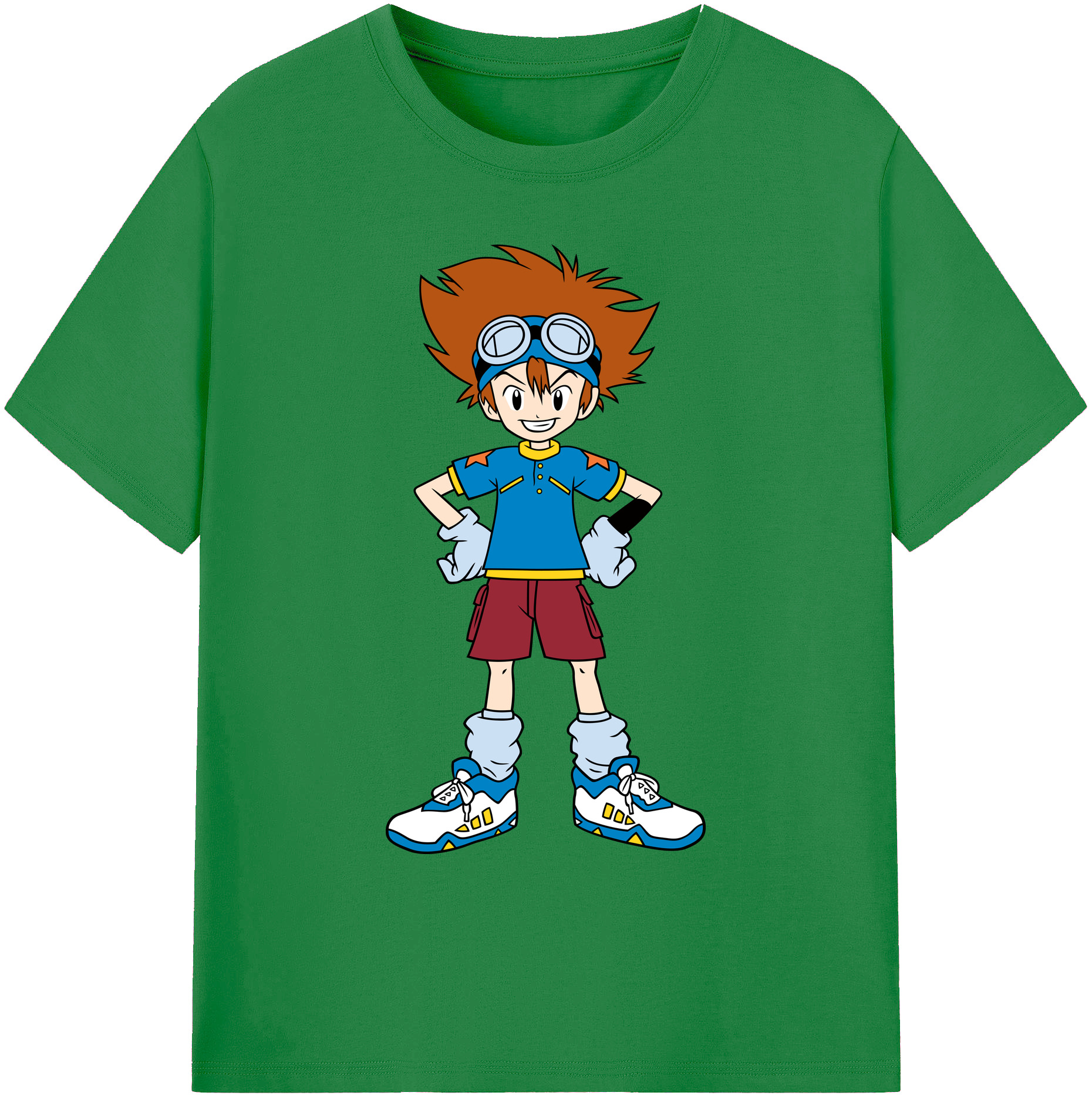 （画像用） Digimon デジタルモンスター/デジモン 綿100％ メンズ半袖Tシャツ｜肌触りやわらか＆通気性