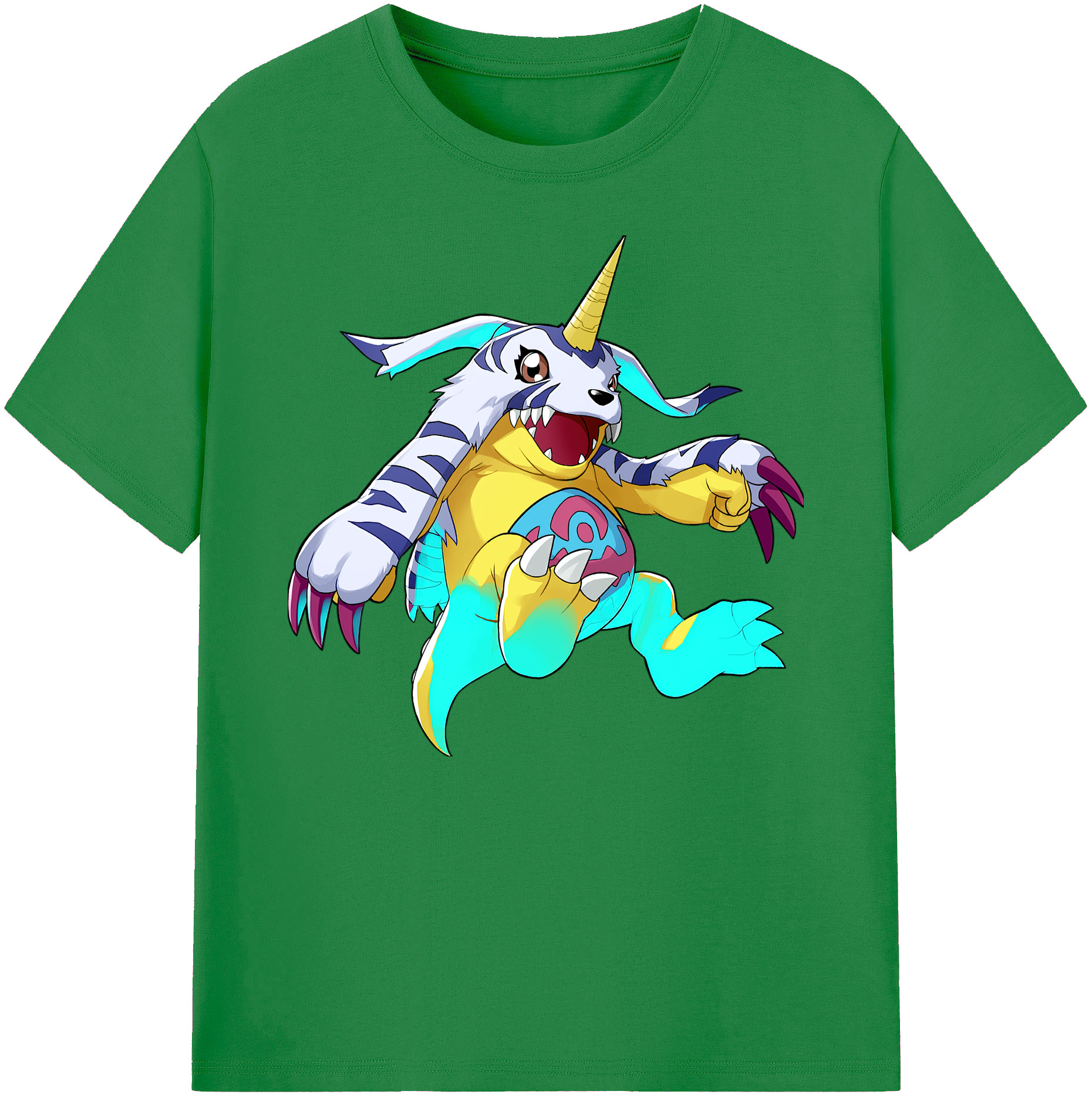 （画像用） Digimon デジタルモンスター/デジモン 綿100％ メンズ半袖Tシャツ｜肌触りやわらか＆通気性