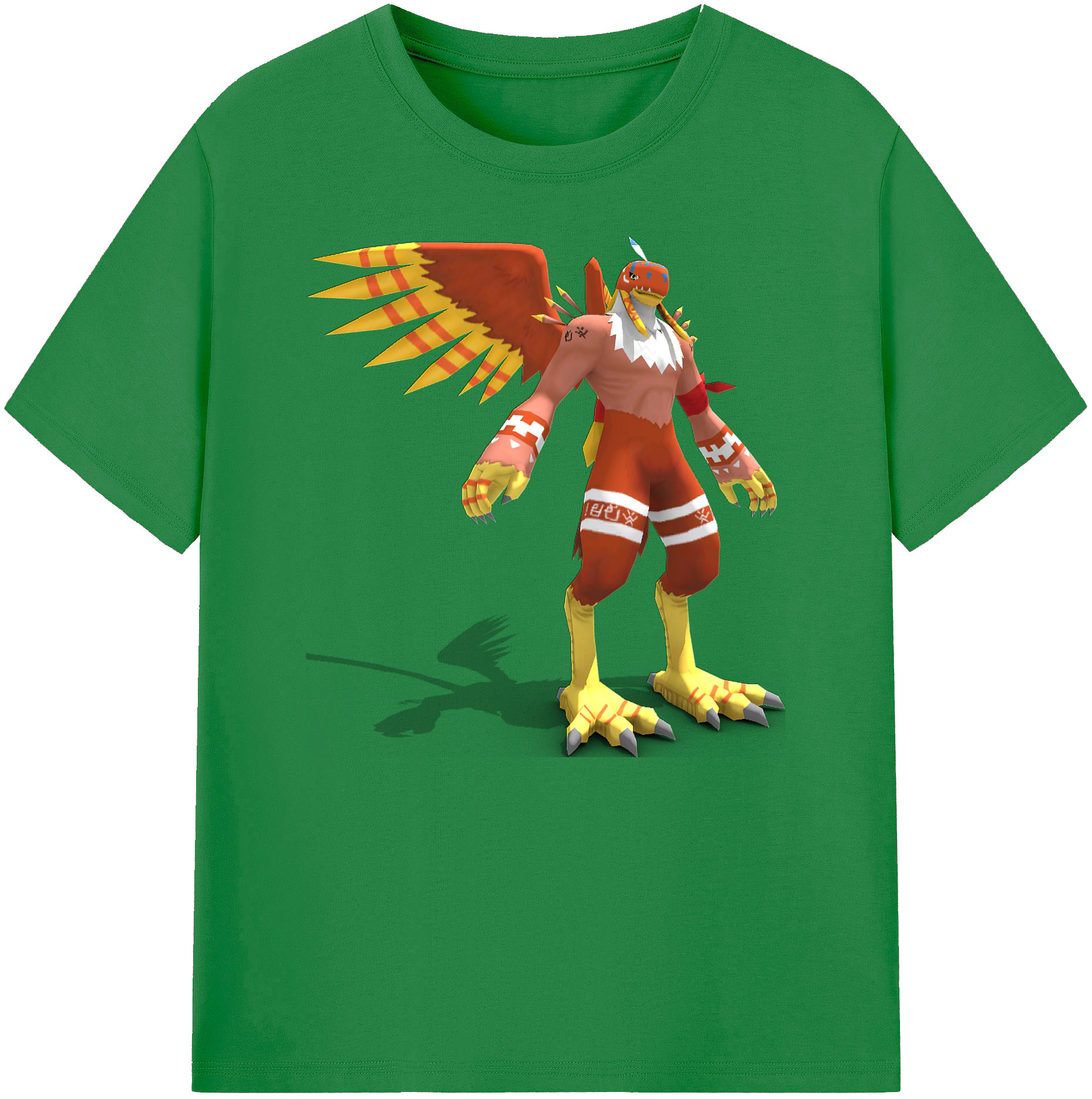 （画像用） Digimon デジタルモンスター/デジモン 綿100％ メンズ半袖Tシャツ｜肌触りやわらか＆通気性