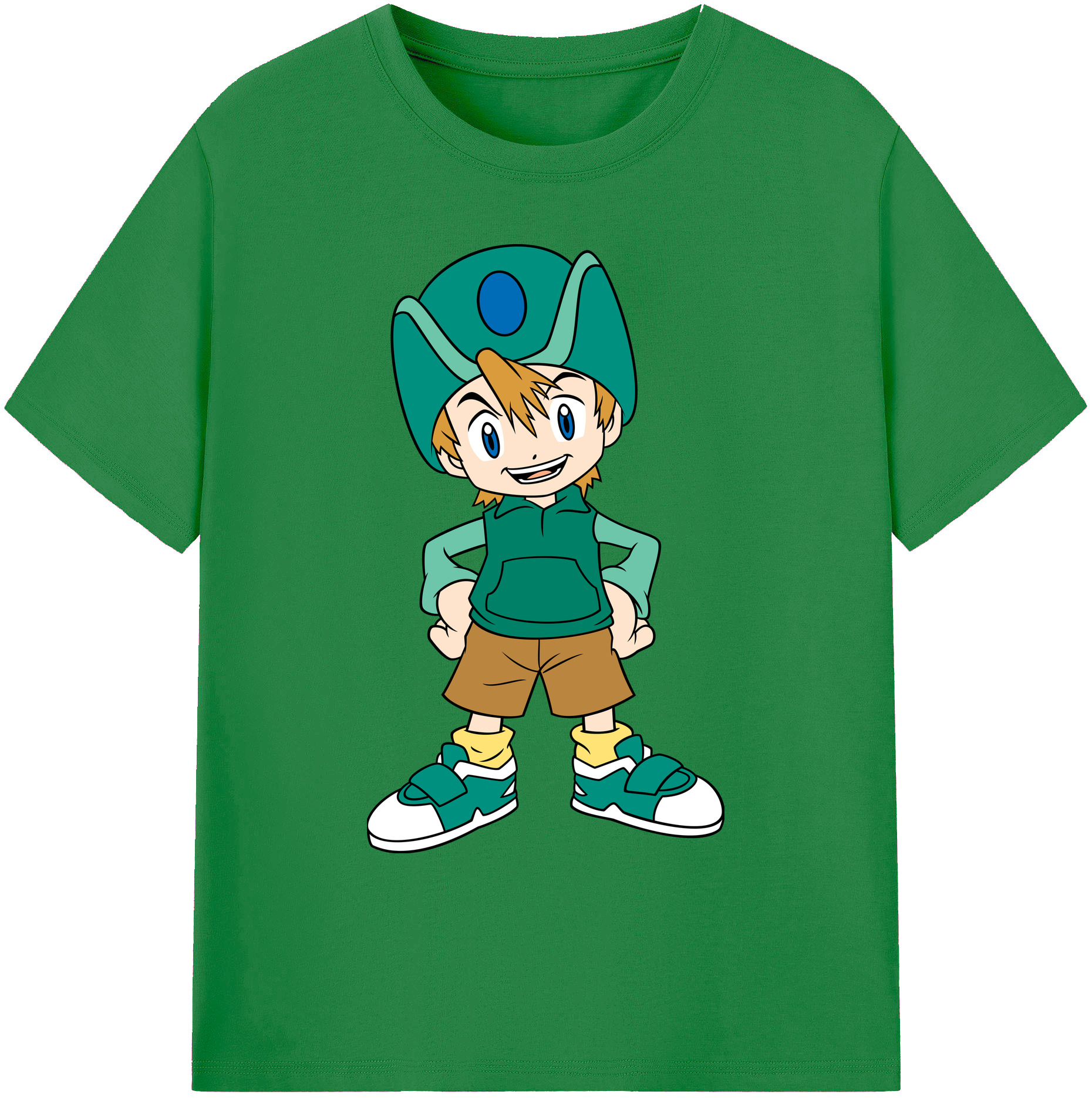 （画像用） Digimon デジタルモンスター/デジモン 綿100％ メンズ半袖Tシャツ｜肌触りやわらか＆通気性