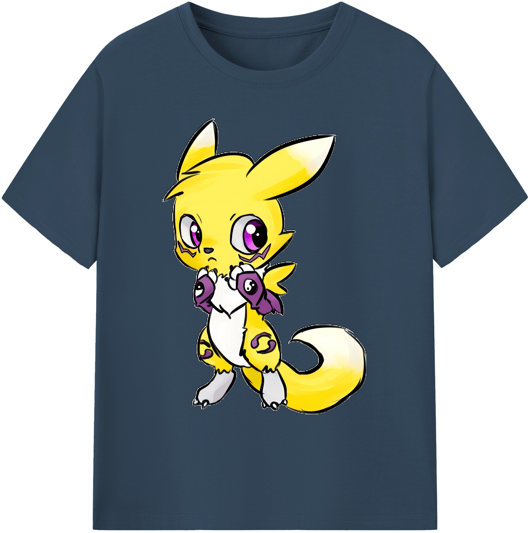 （画像用） Digimon デジタルモンスター/デジモン 綿100％ メンズ半袖Tシャツ｜肌触りやわらか＆通気性