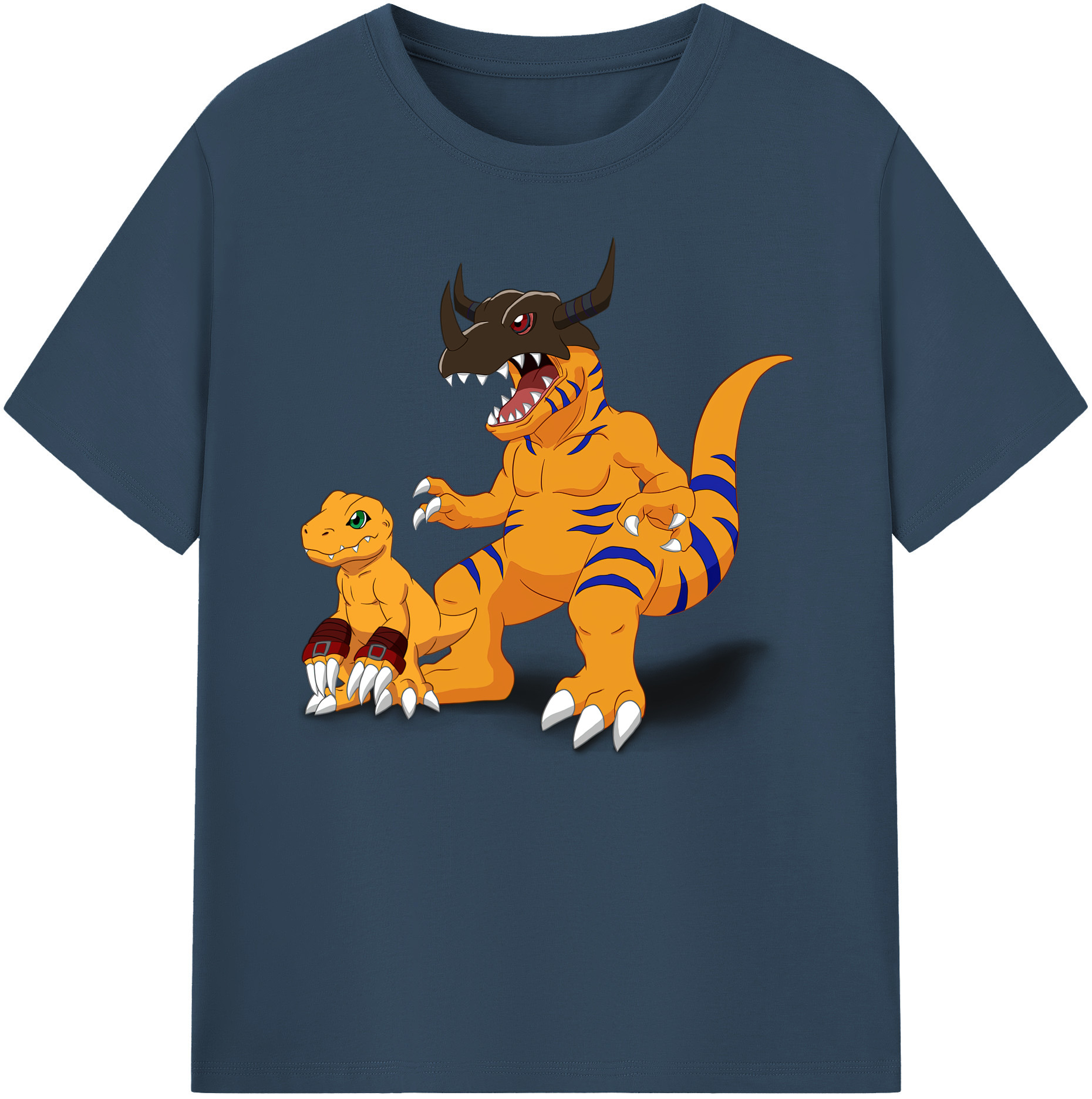 （画像用） Digimon デジタルモンスター/デジモン 綿100％ メンズ半袖Tシャツ｜肌触りやわらか＆通気性