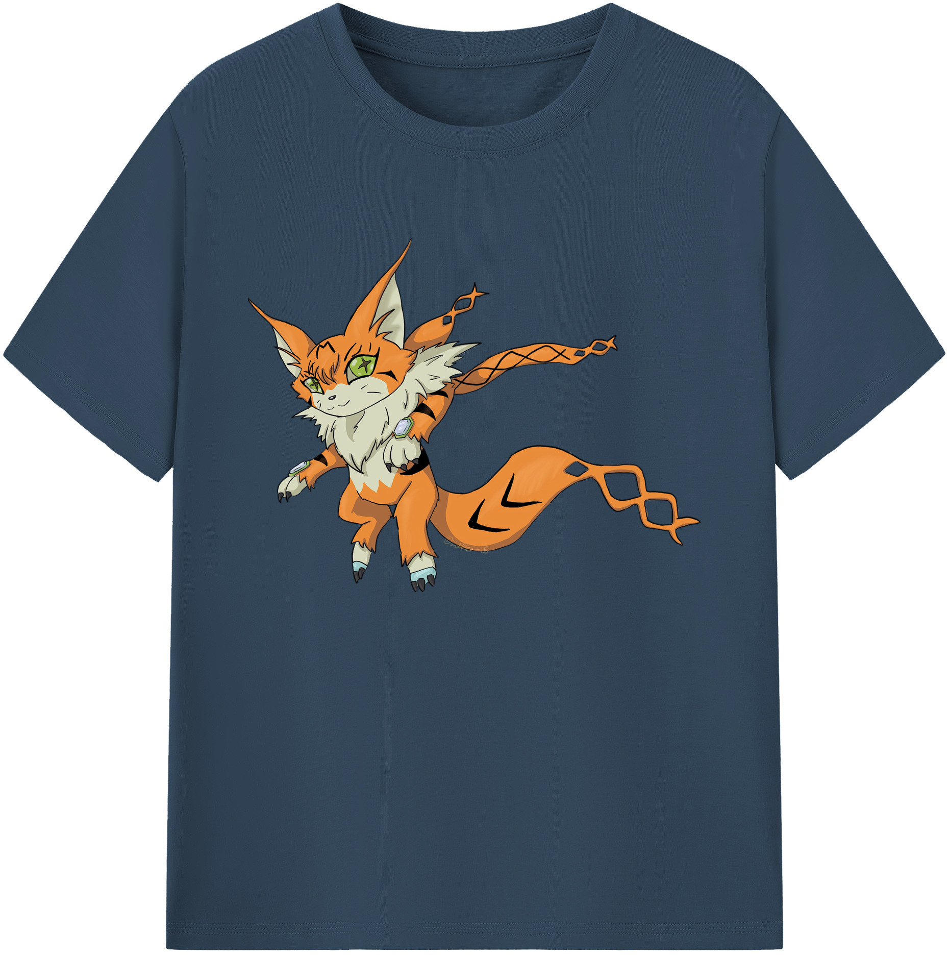 （画像用） Digimon デジタルモンスター/デジモン 綿100％ メンズ半袖Tシャツ｜肌触りやわらか＆通気性
