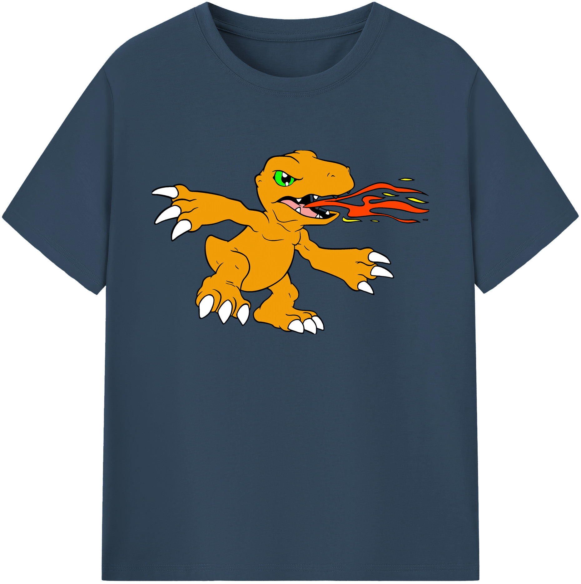 （画像用） Digimon デジタルモンスター/デジモン 綿100％ メンズ半袖Tシャツ｜肌触りやわらか＆通気性