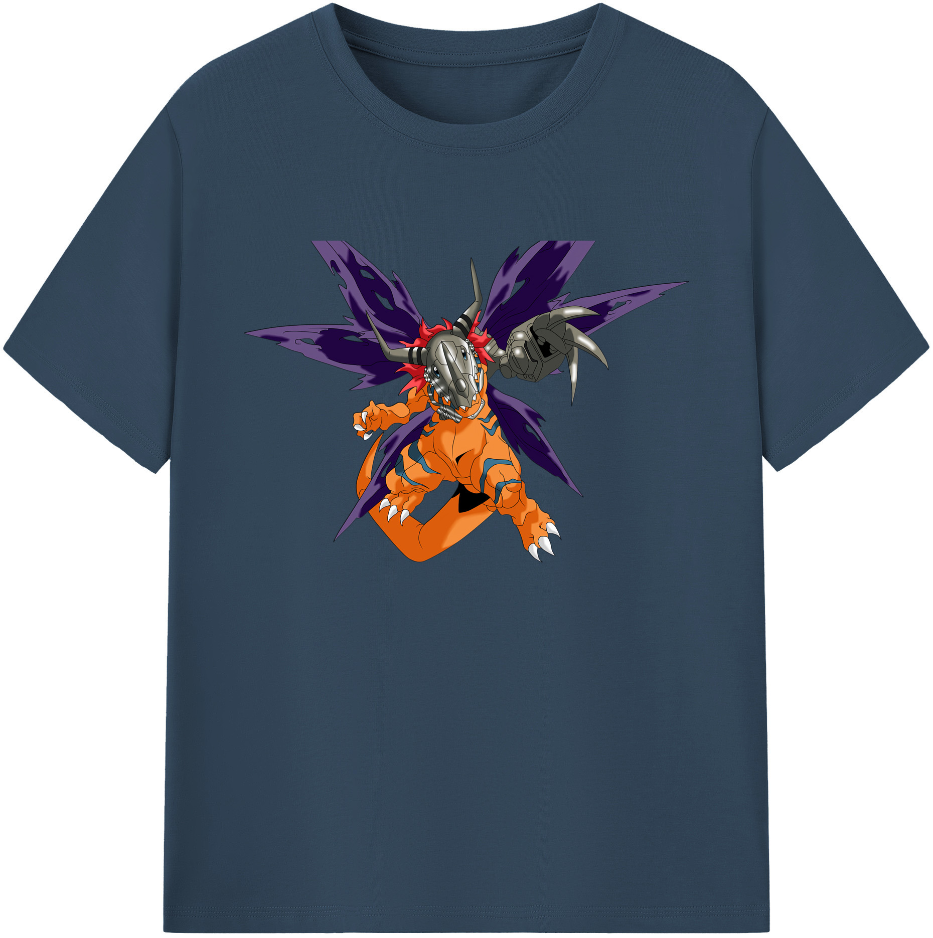（画像用） Digimon デジタルモンスター/デジモン 綿100％ メンズ半袖Tシャツ｜肌触りやわらか＆通気性