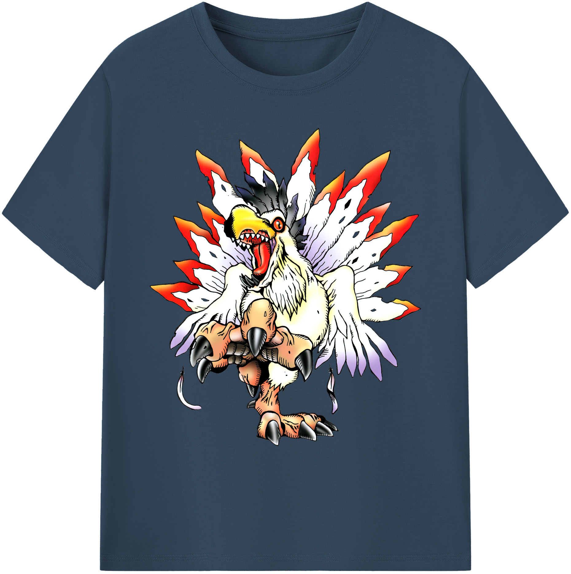 （画像用） Digimon デジタルモンスター/デジモン 綿100％ メンズ半袖Tシャツ｜肌触りやわらか＆通気性
